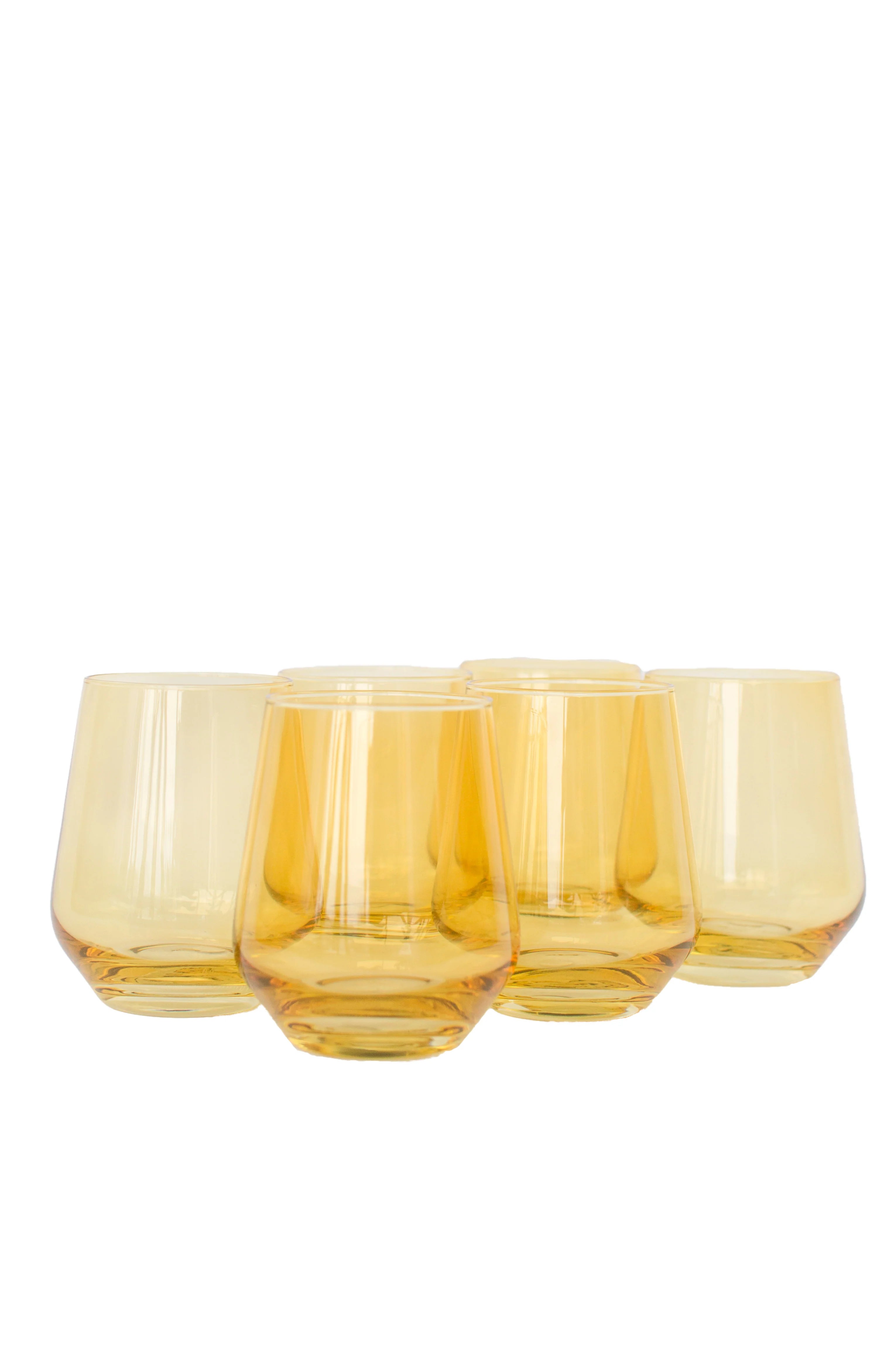 Estelle Stemless Wine - Bundle - Yellow
