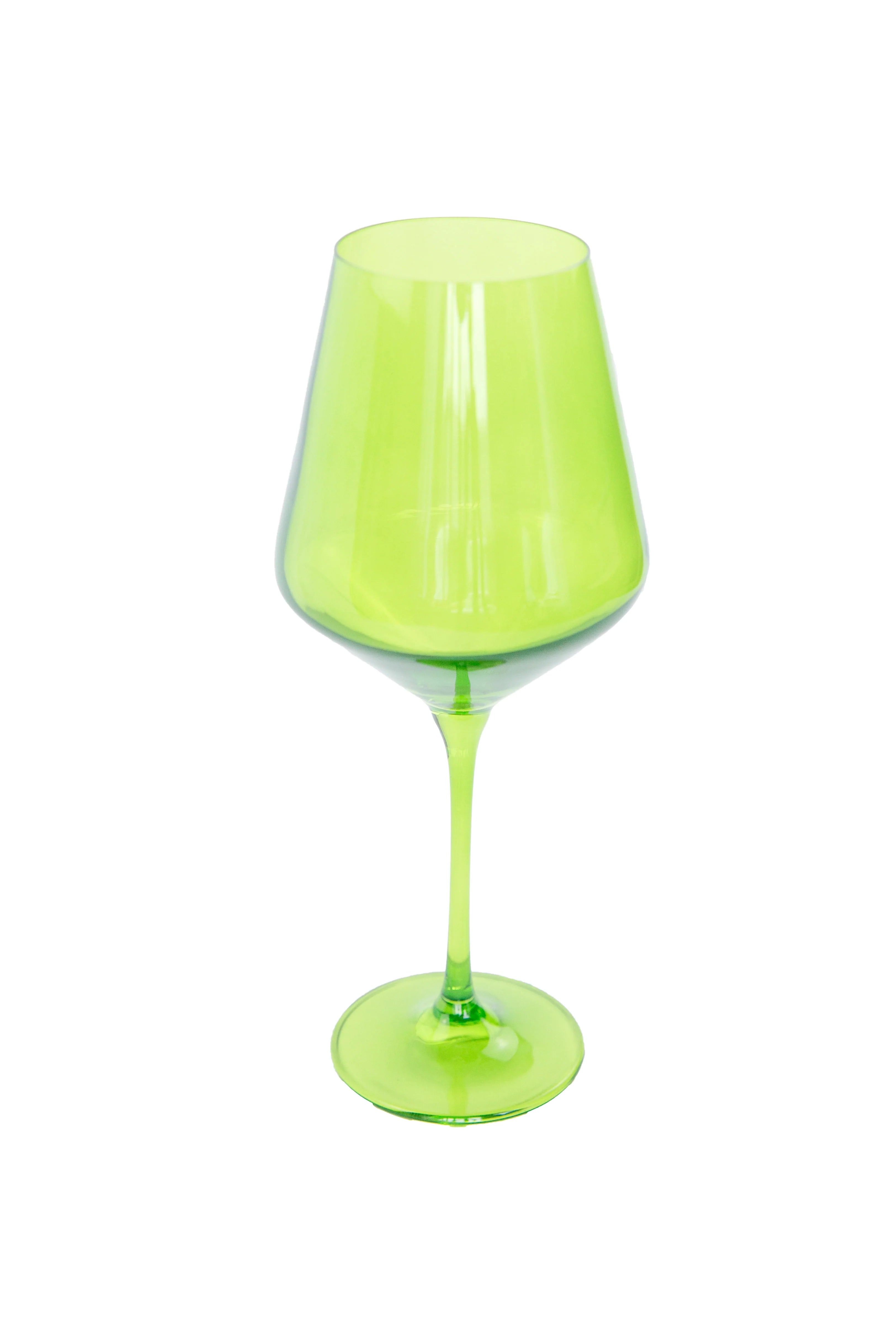 Estelle Wine Stemware - Single - Forest Green