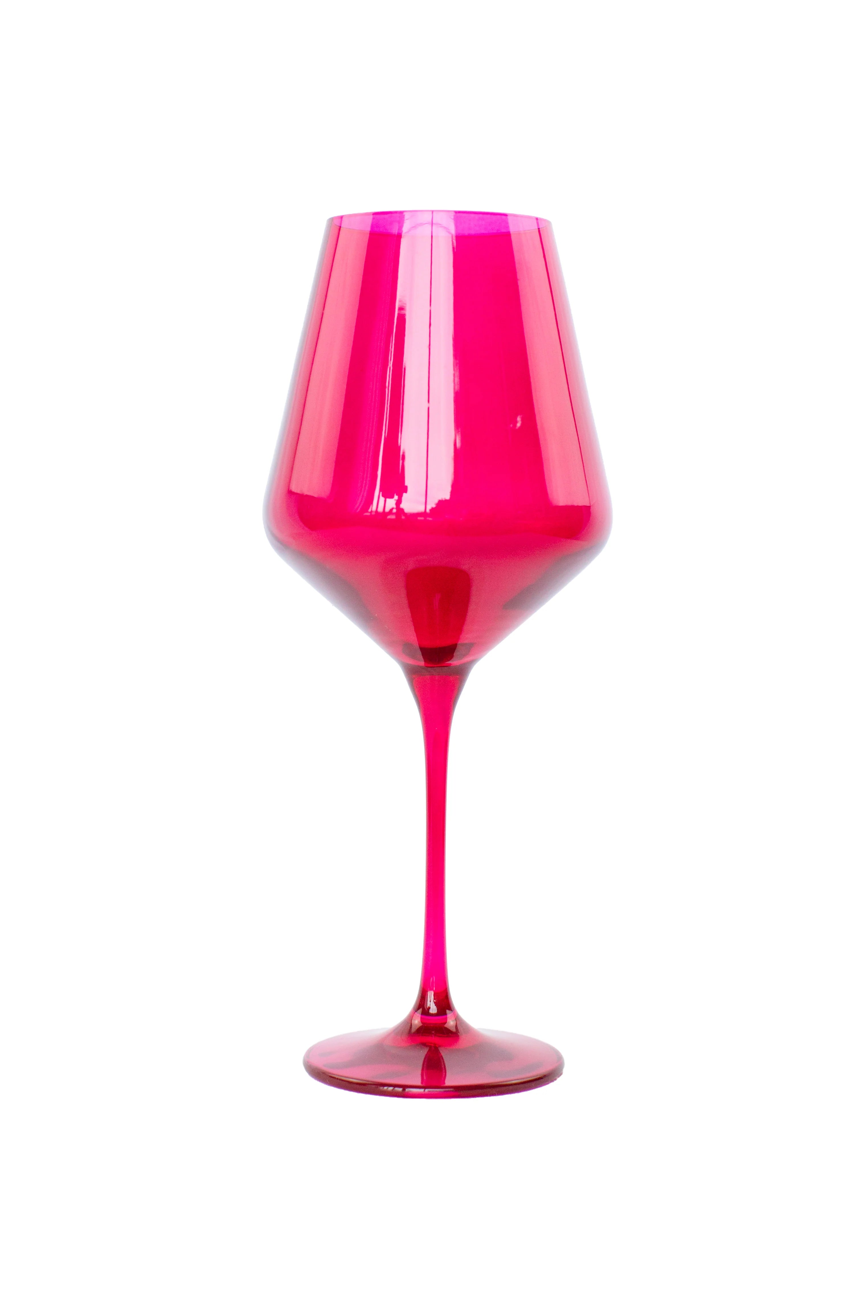 Estelle Wine Stemware - Single - Fuchsia