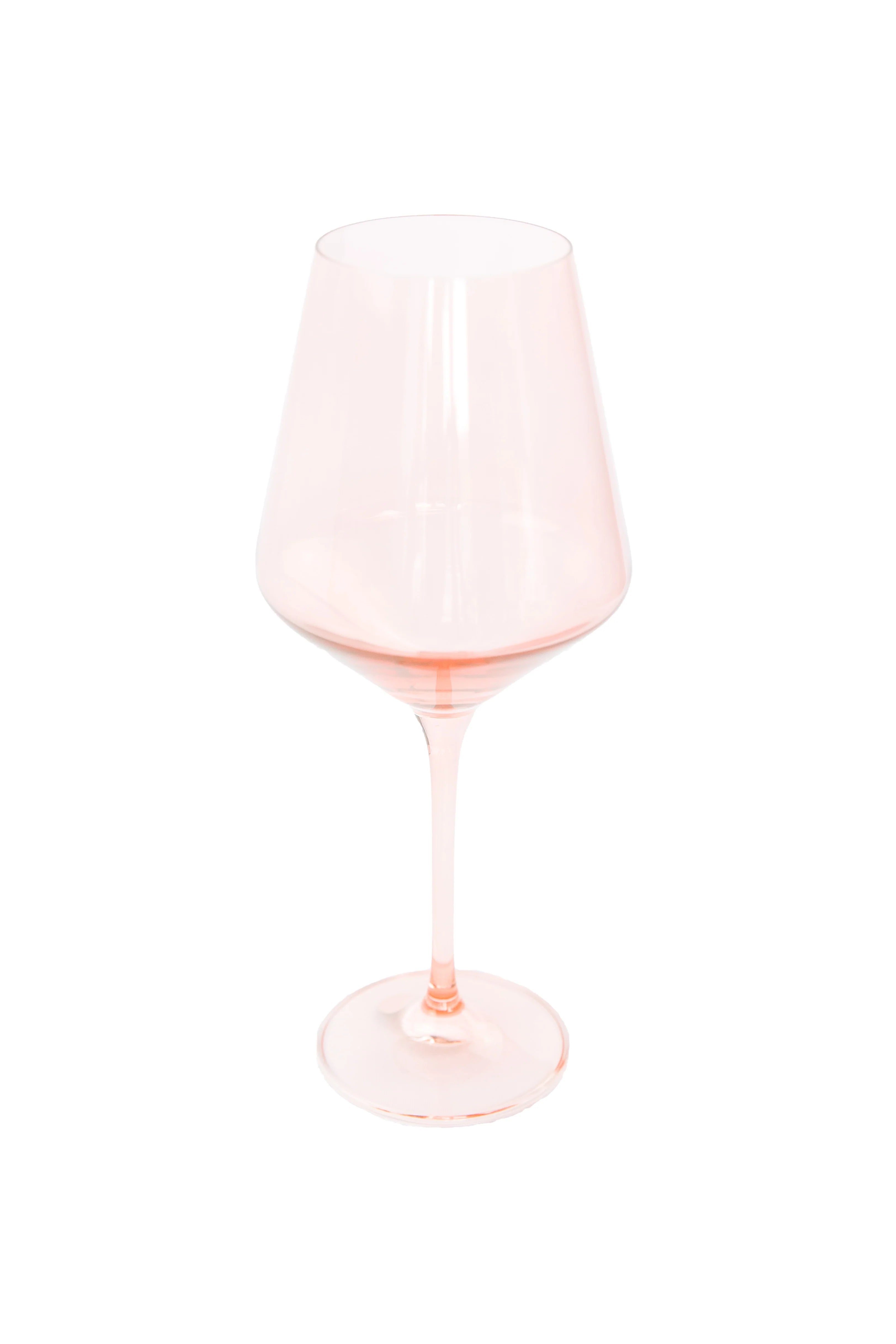 Estelle Wine Stemware - Single - Blush Pink