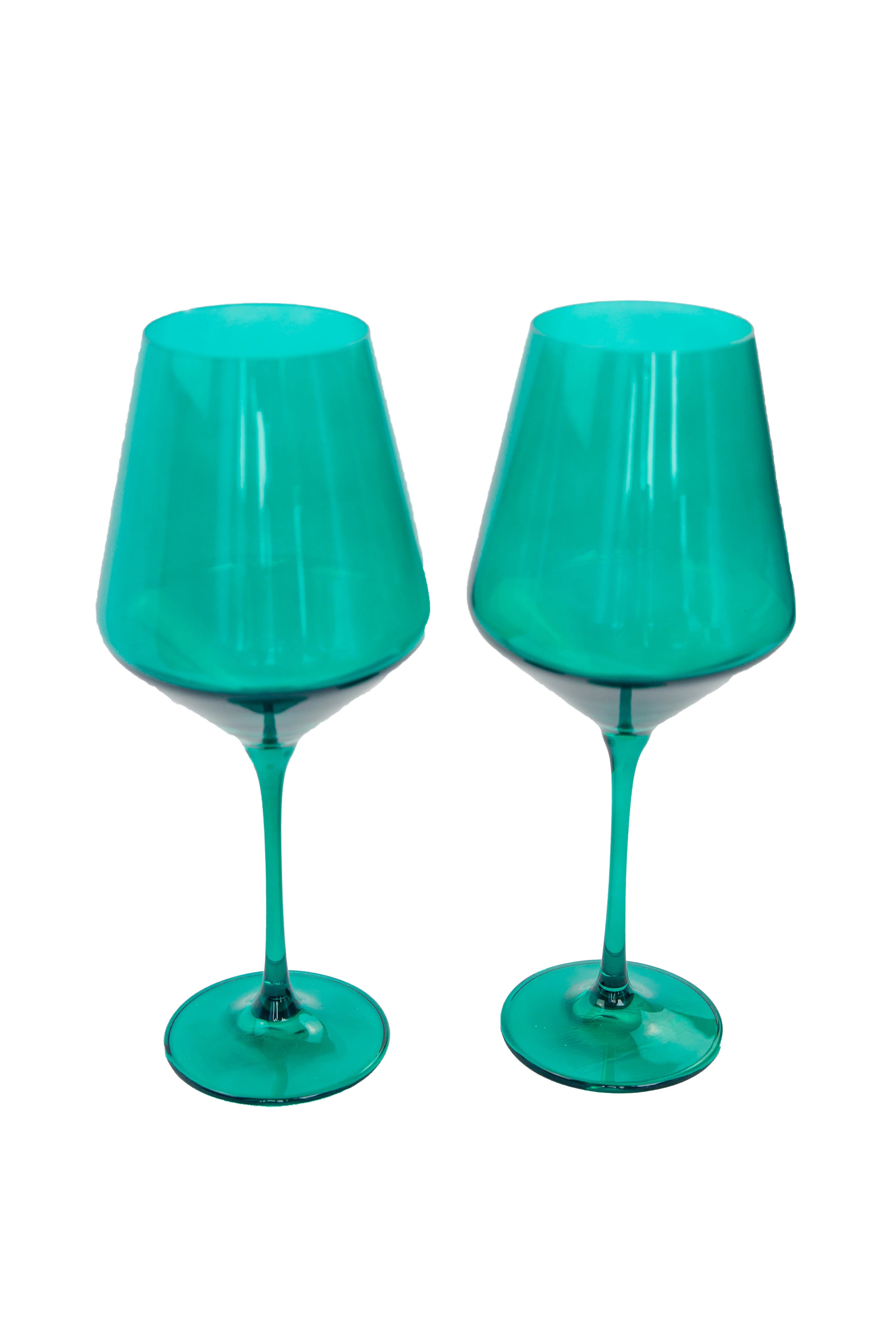 Estelle Wine Stemware - Bundle - Emerald Green