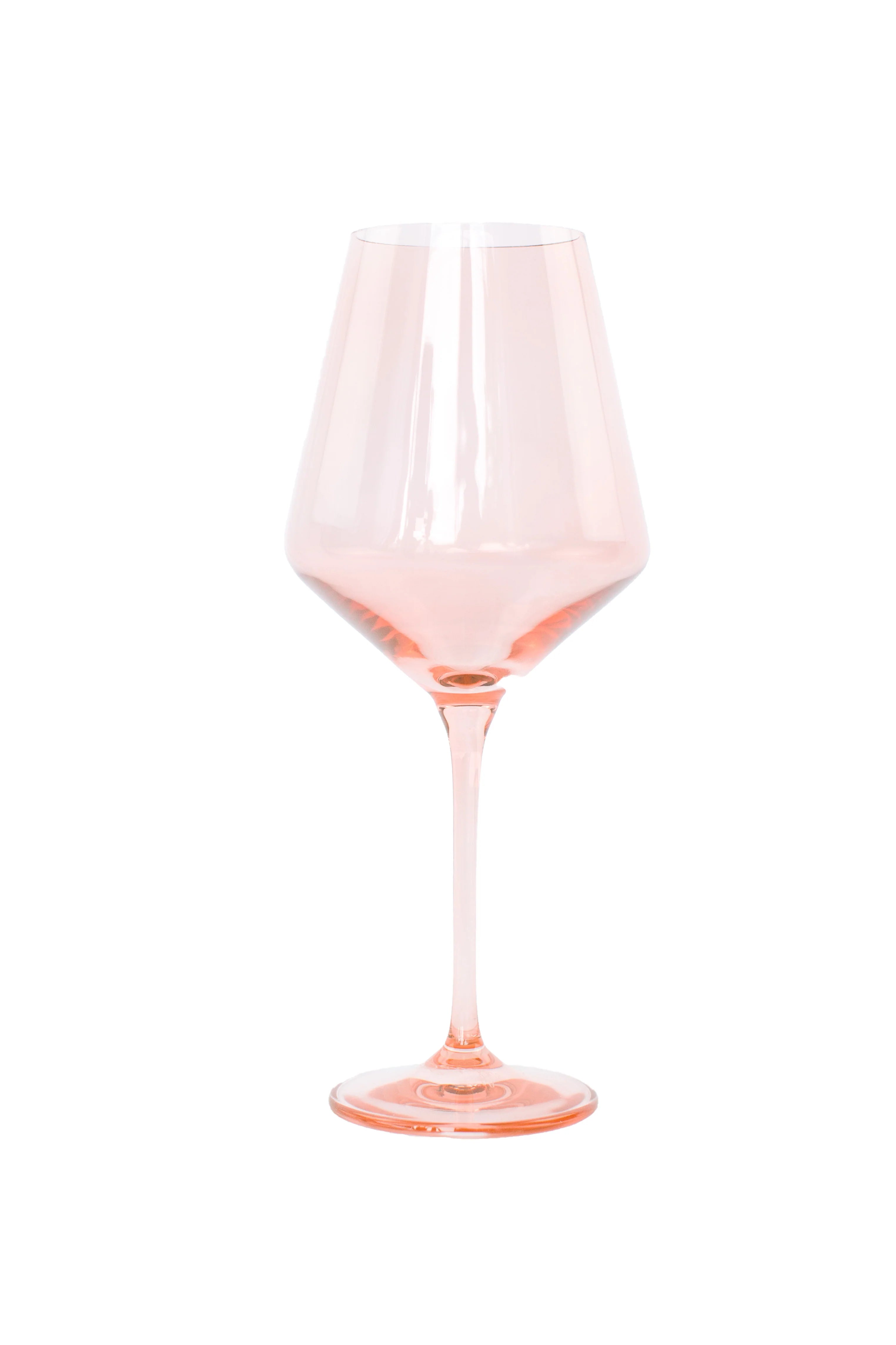 Estelle Wine Stemware - Single - Blush Pink