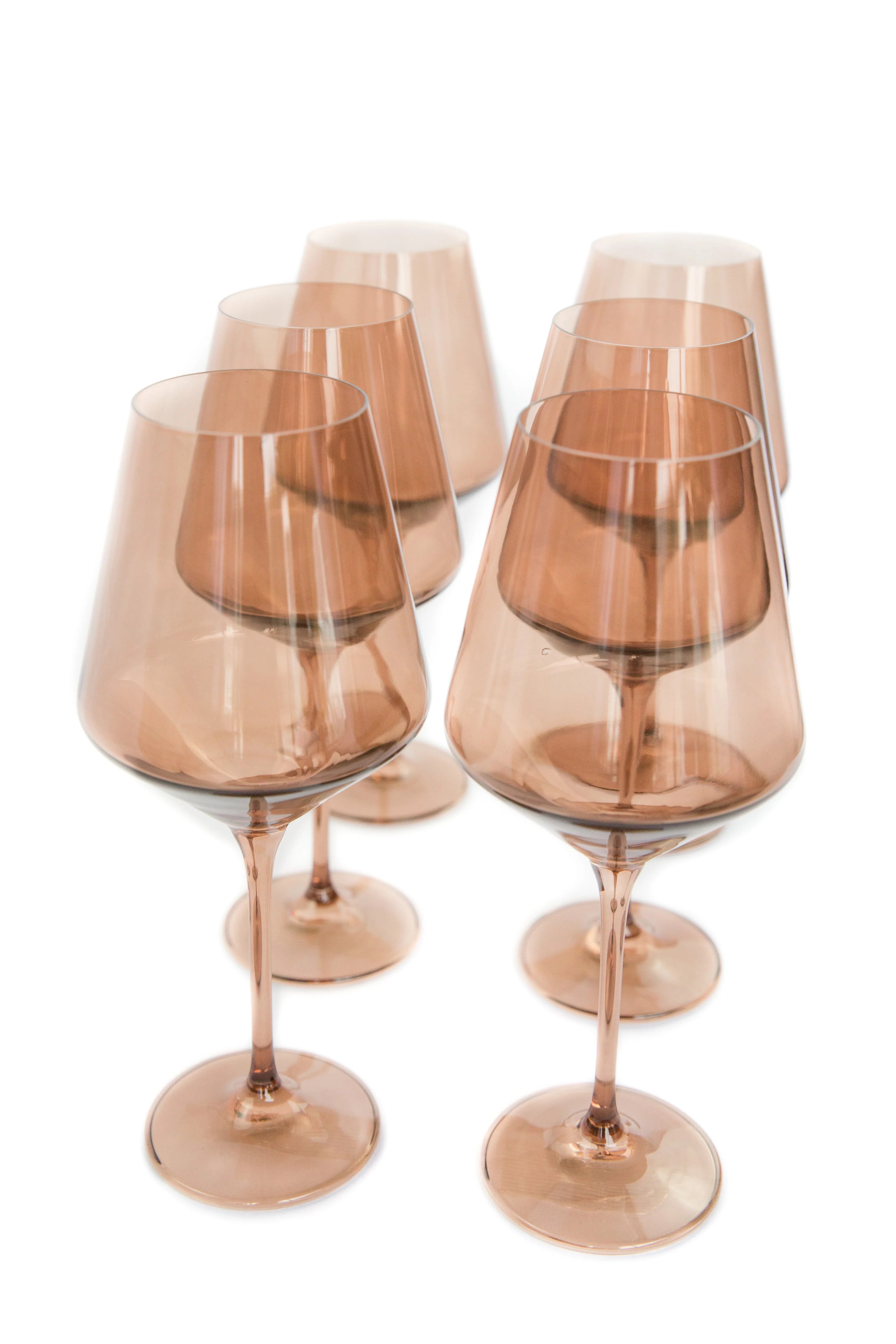 Estelle Wine Stemware - Bundle - Amber Smoke