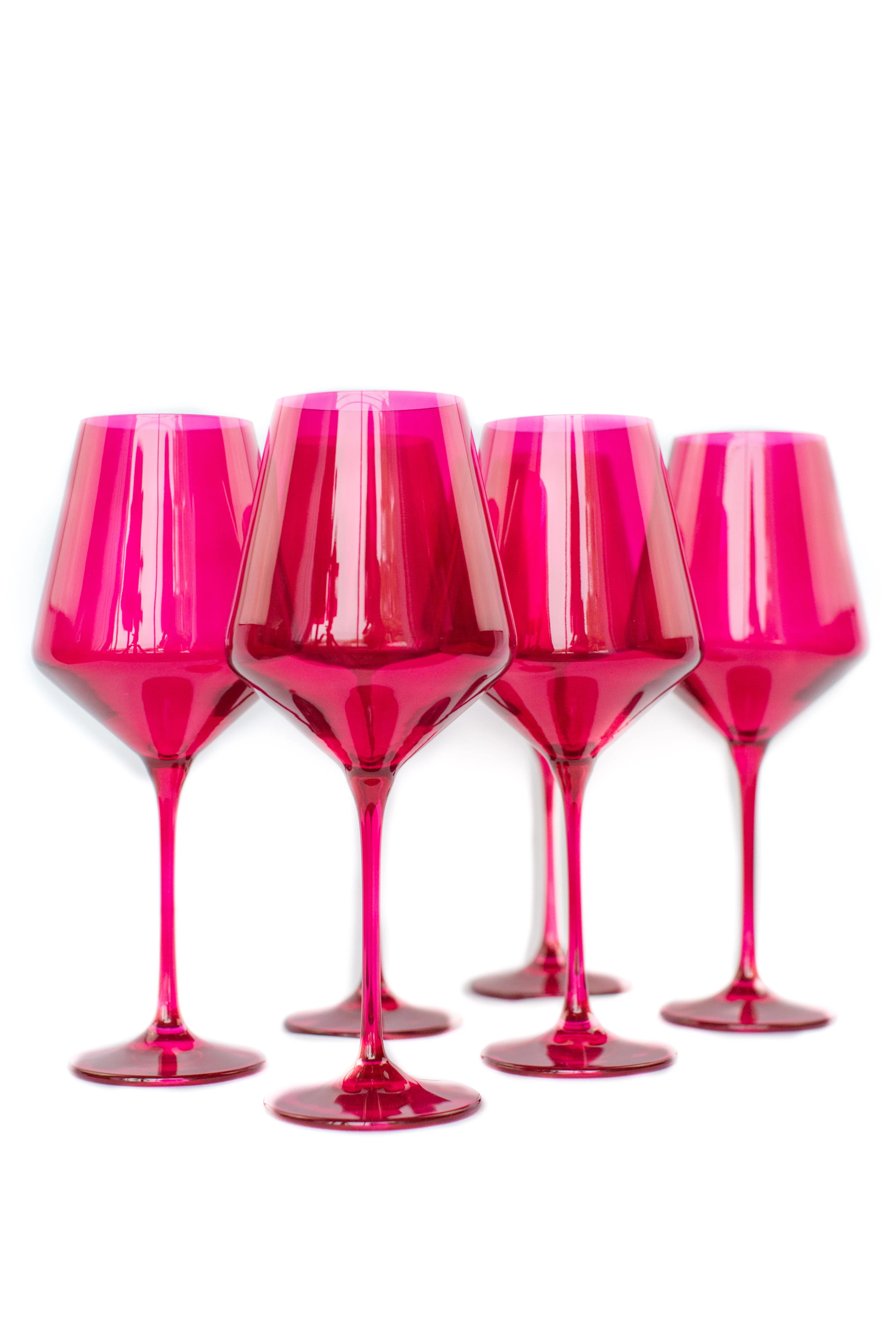 Estelle Wine Stemware - Bundle - Fuchsia