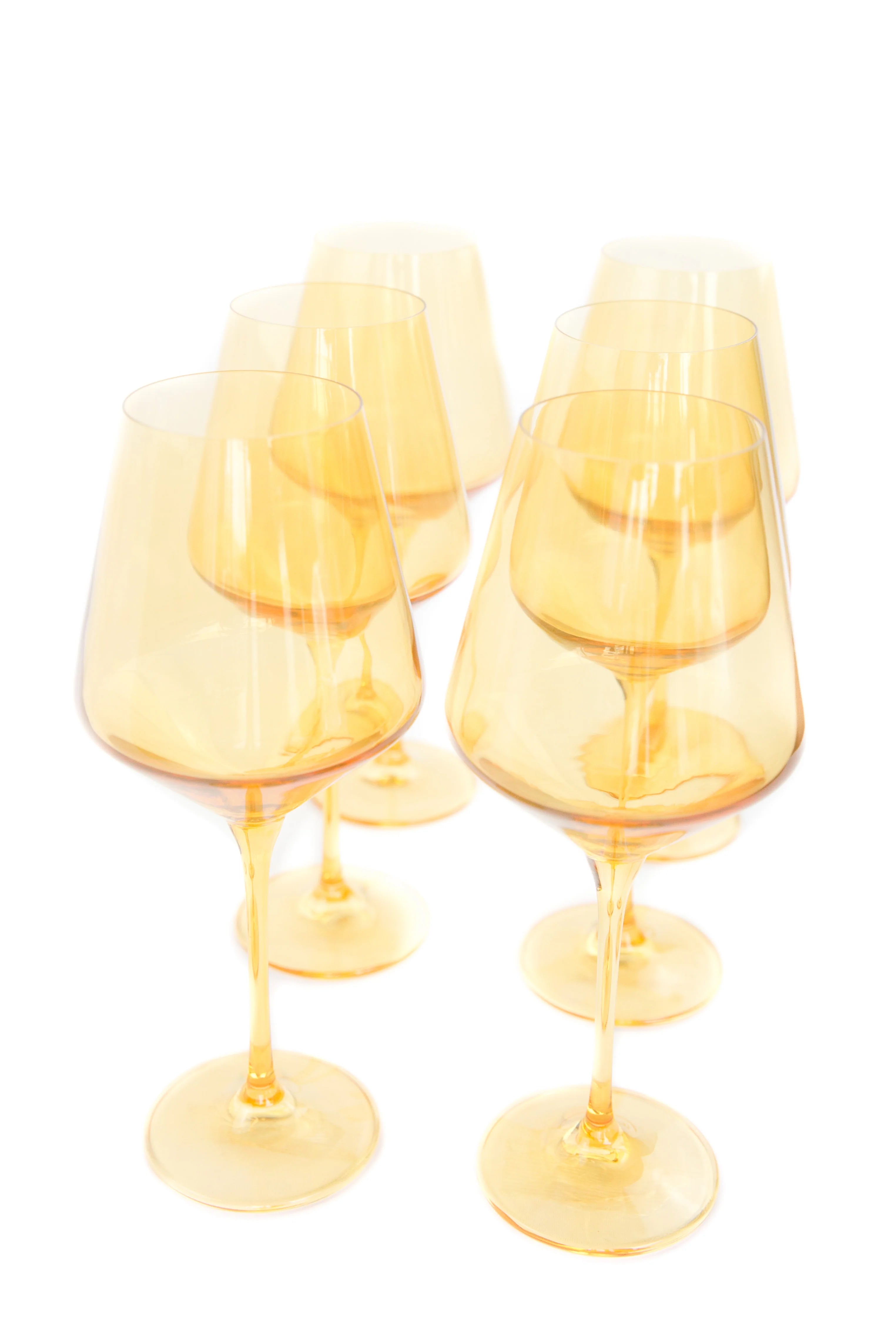 Estelle Wine Stemware - Bundle - Yellow