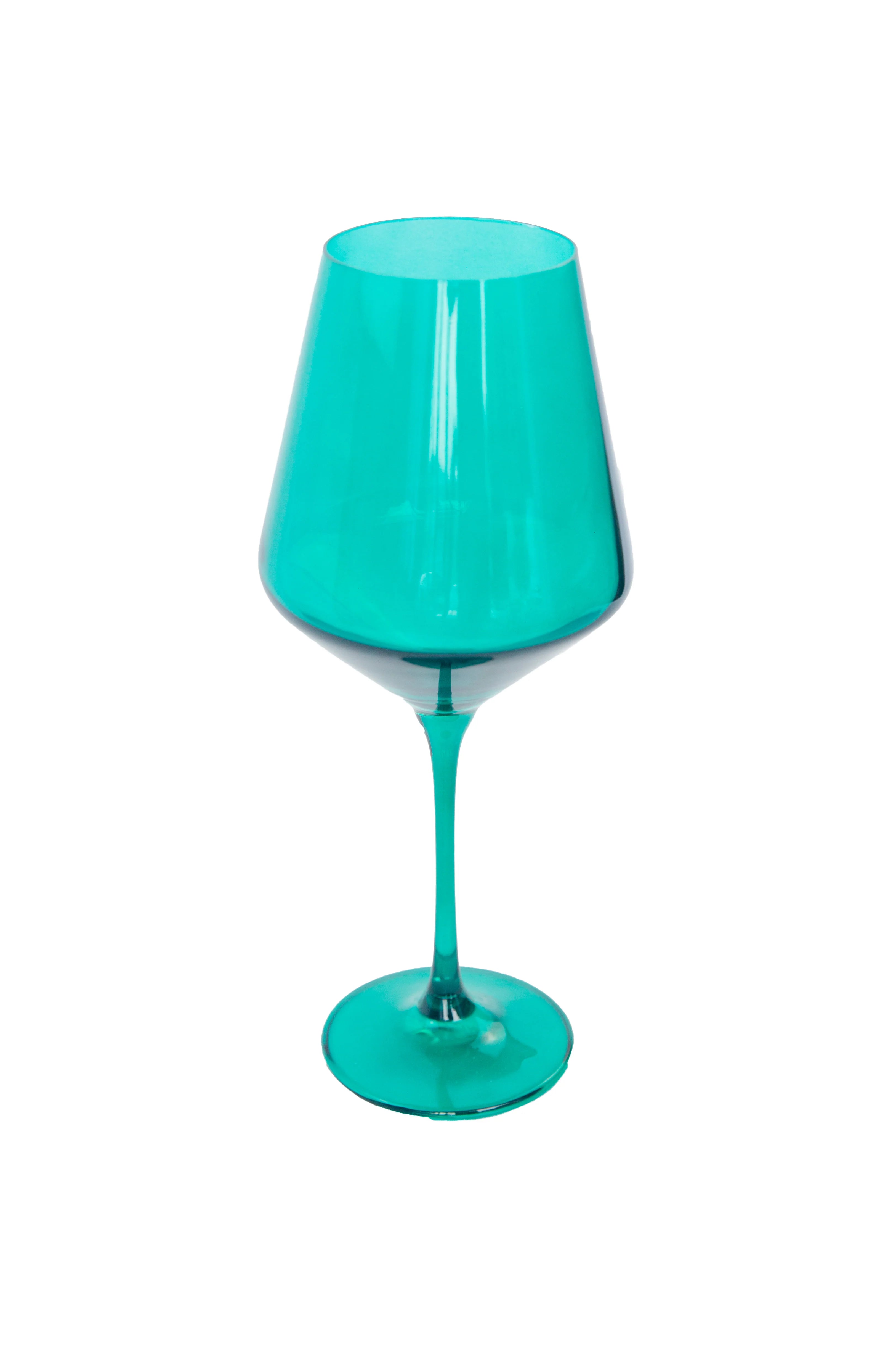Estelle Wine Stemware - Single - Emerald Green