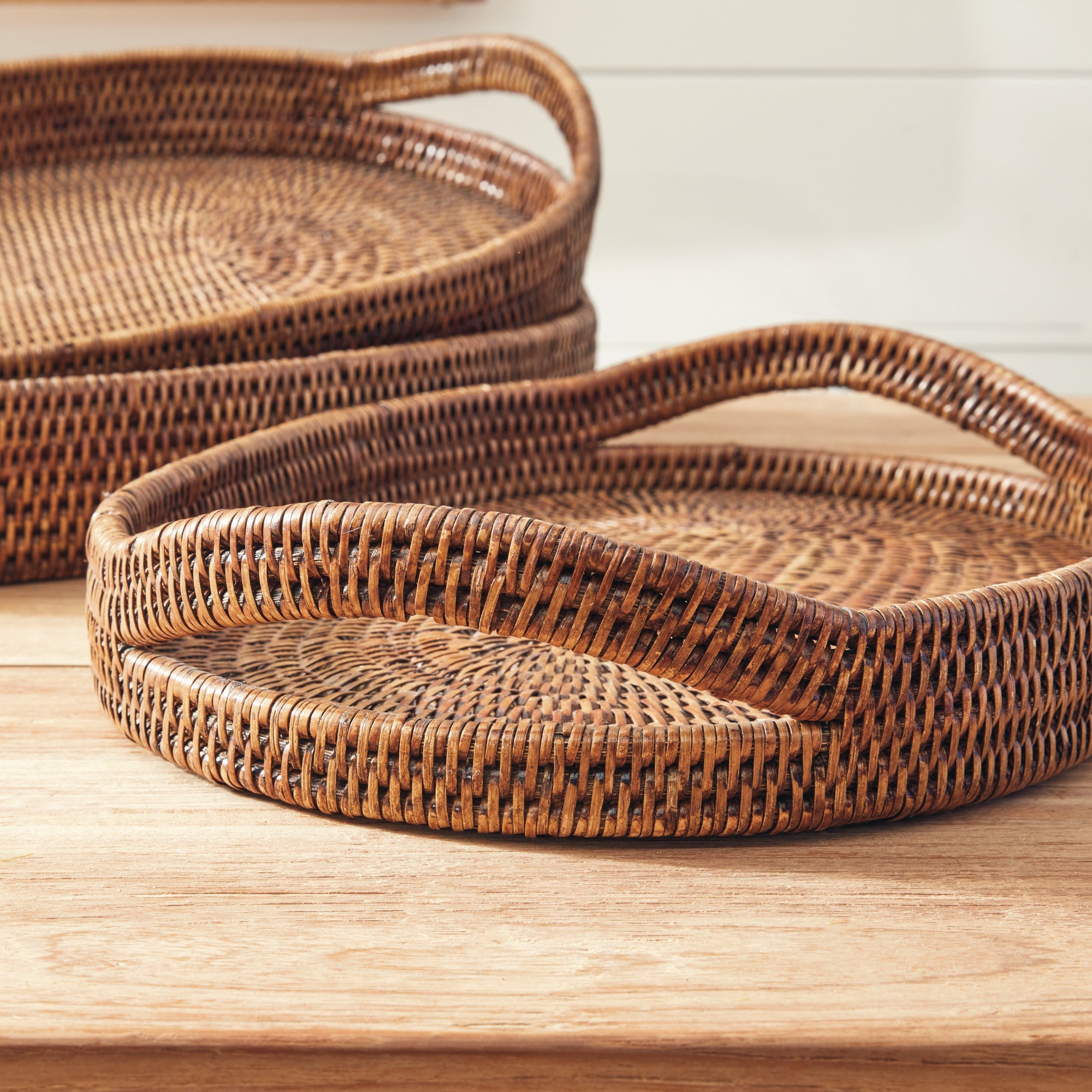 Burma Rattan Oval Serving Tray