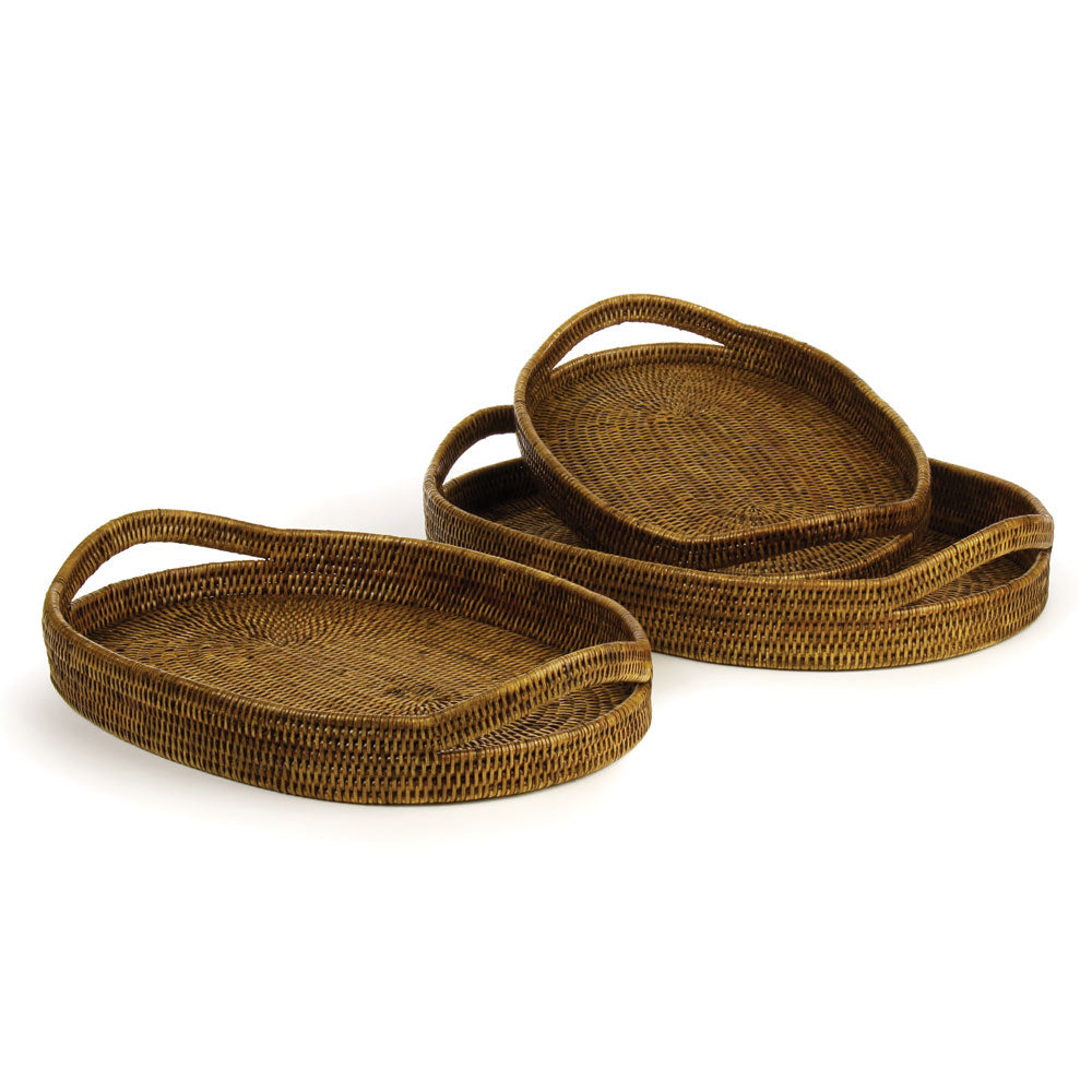 Burma Rattan Oval Serving Tray