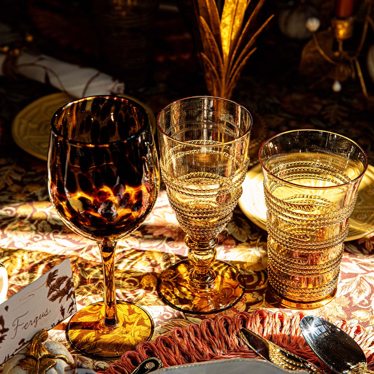 Puro Wine Glass - Tortoiseshell