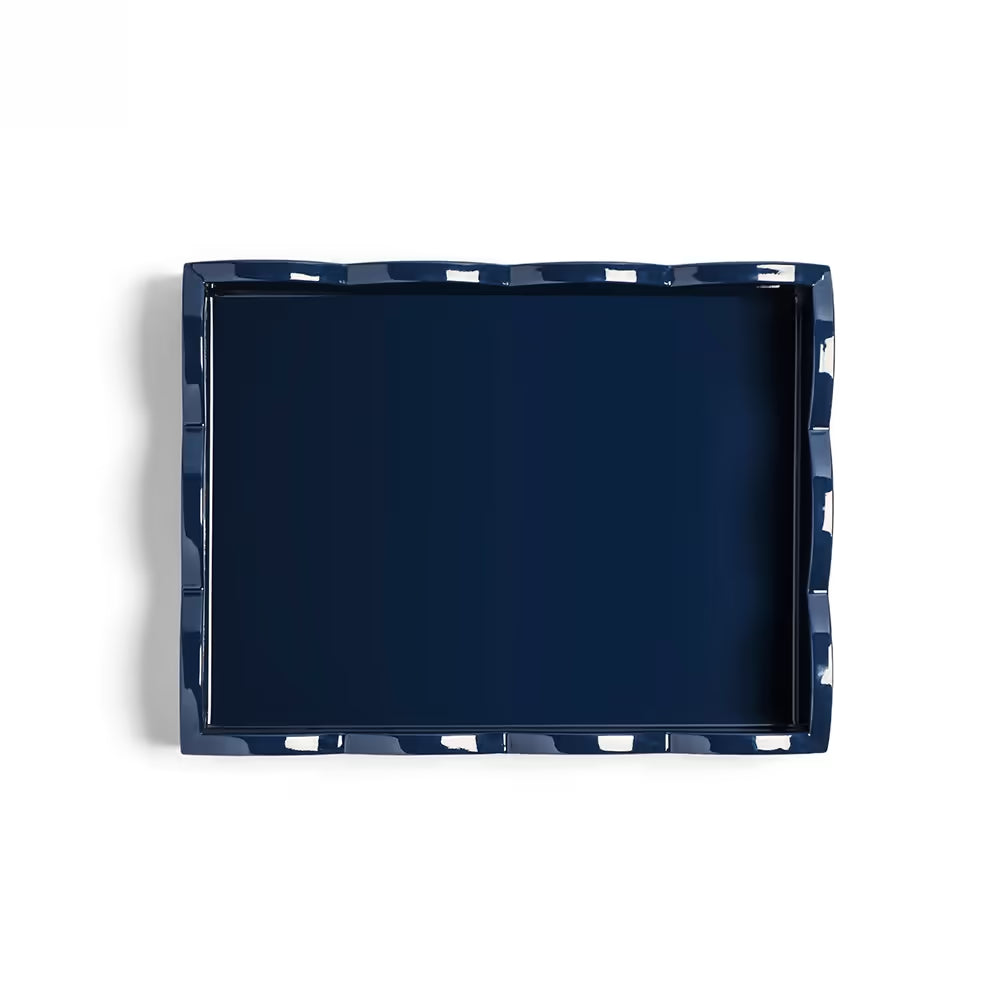 Small Lacquered Scalloped Tray