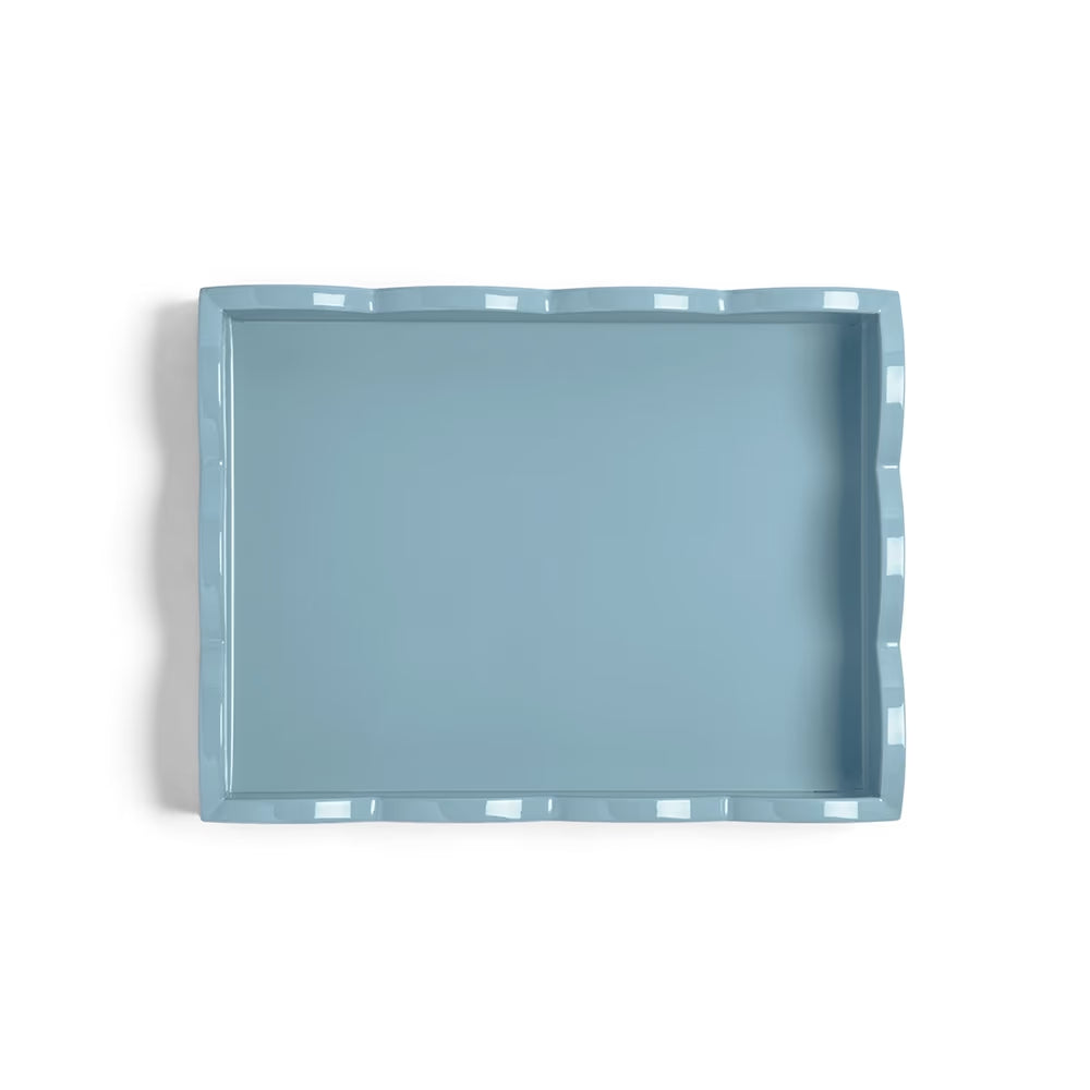 Small Lacquered Scalloped Tray