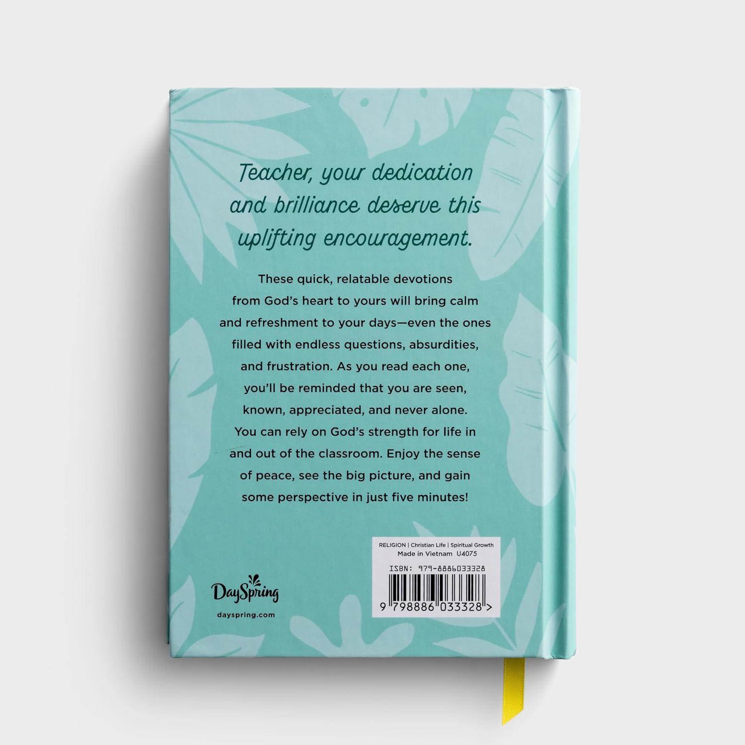 Book back cover with text and design elements on a light gray background