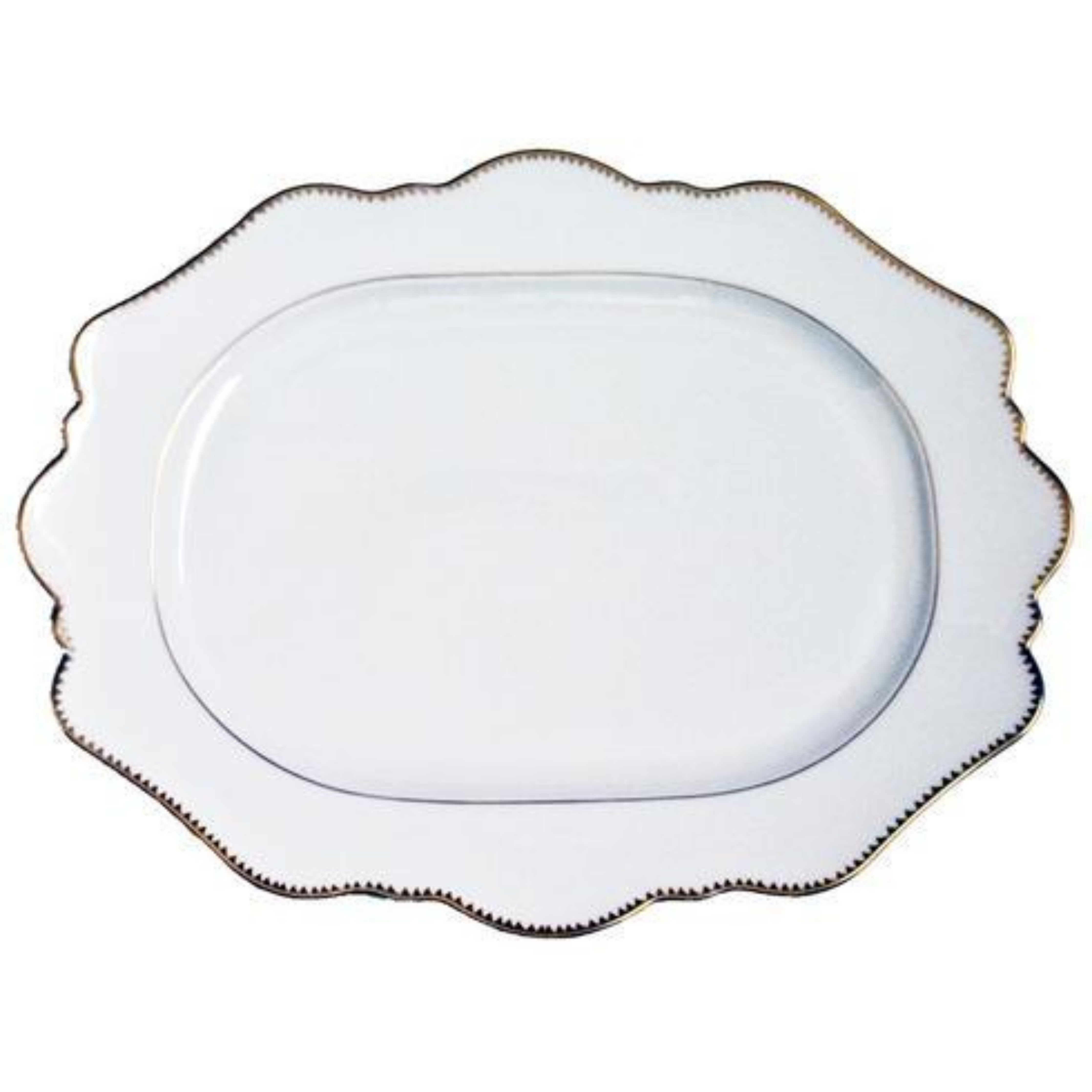 Simply Anna Antique White Oval Platter