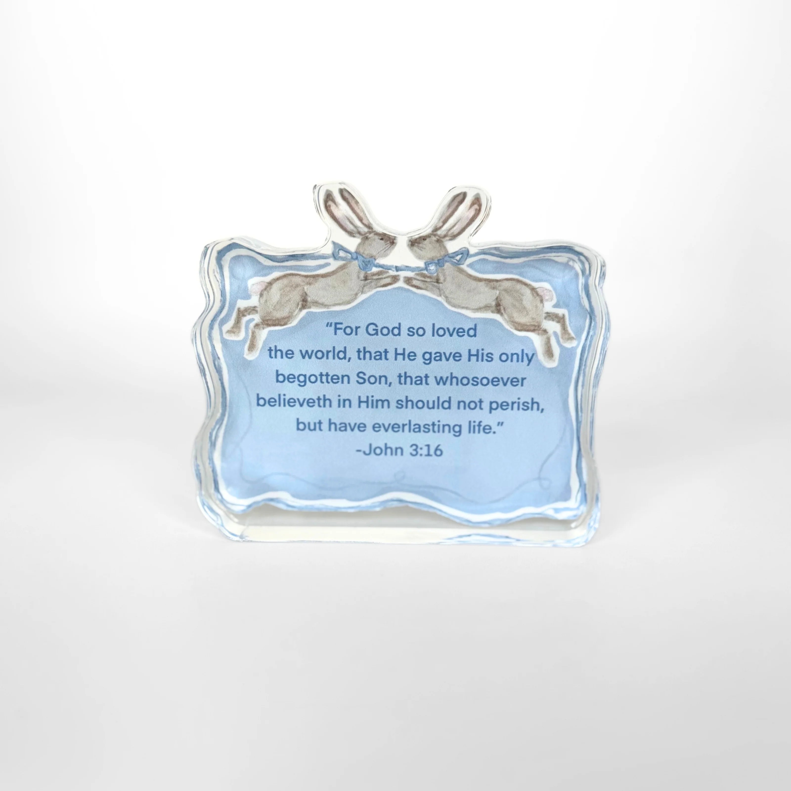 Children's John 3:16 Acrylic Scripture Block