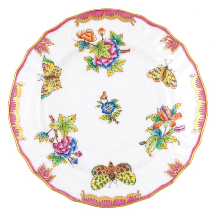 Queen Victoria Multicolor - Pink - Bread and Butter Plate