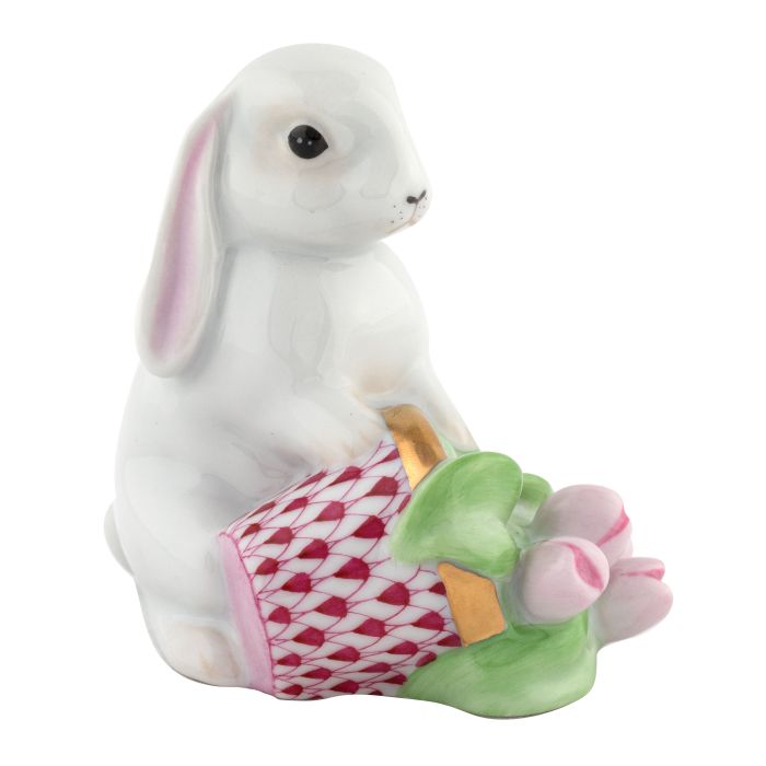 Flowerpot Bunny - Raspberry