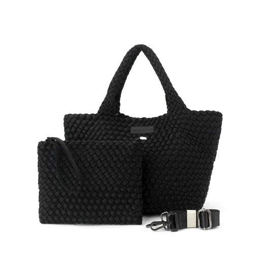 Classic Woven Tote - Jet Black