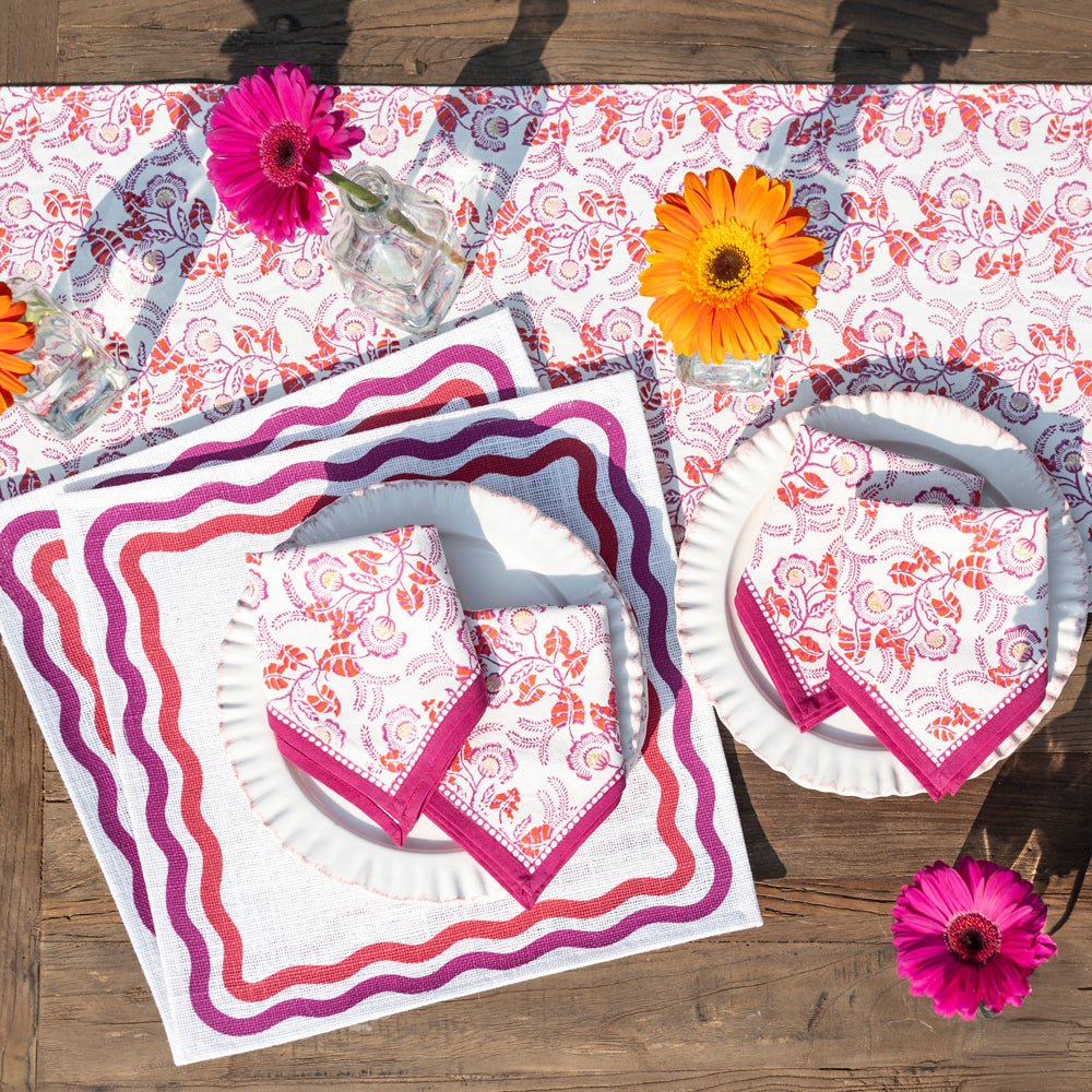 Gardenia Vine Berry Napkin | Set Of 4