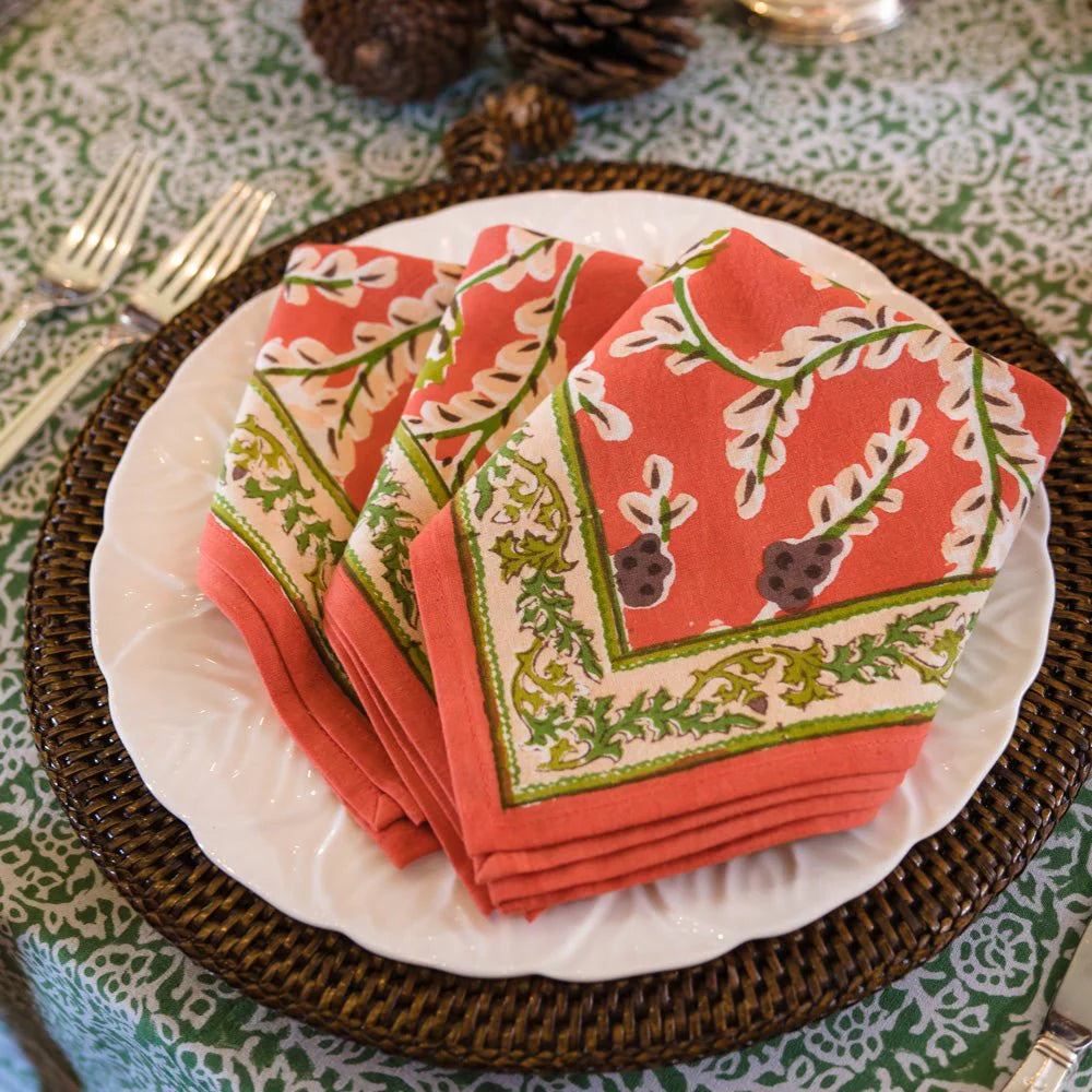 Harvest Pinecone Napkins | Set of 4