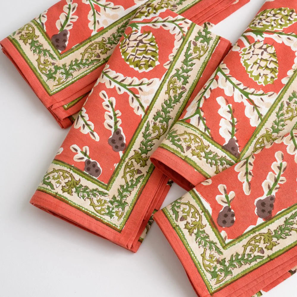 Harvest Pinecone Napkins | Set of 4