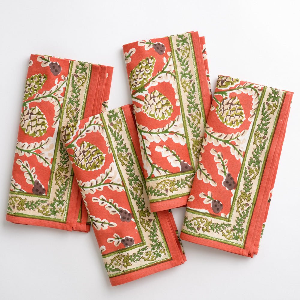 Harvest Pinecone Napkins | Set of 4