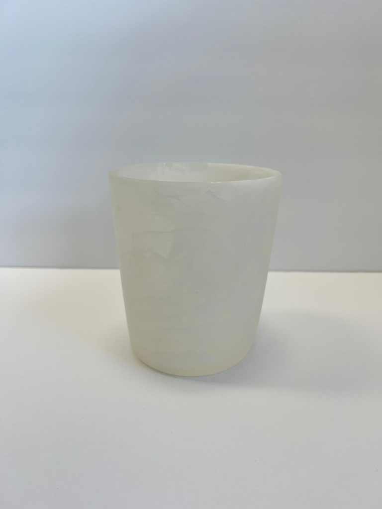 White Swirl Ice Cream Bowl/Utensil
Holder