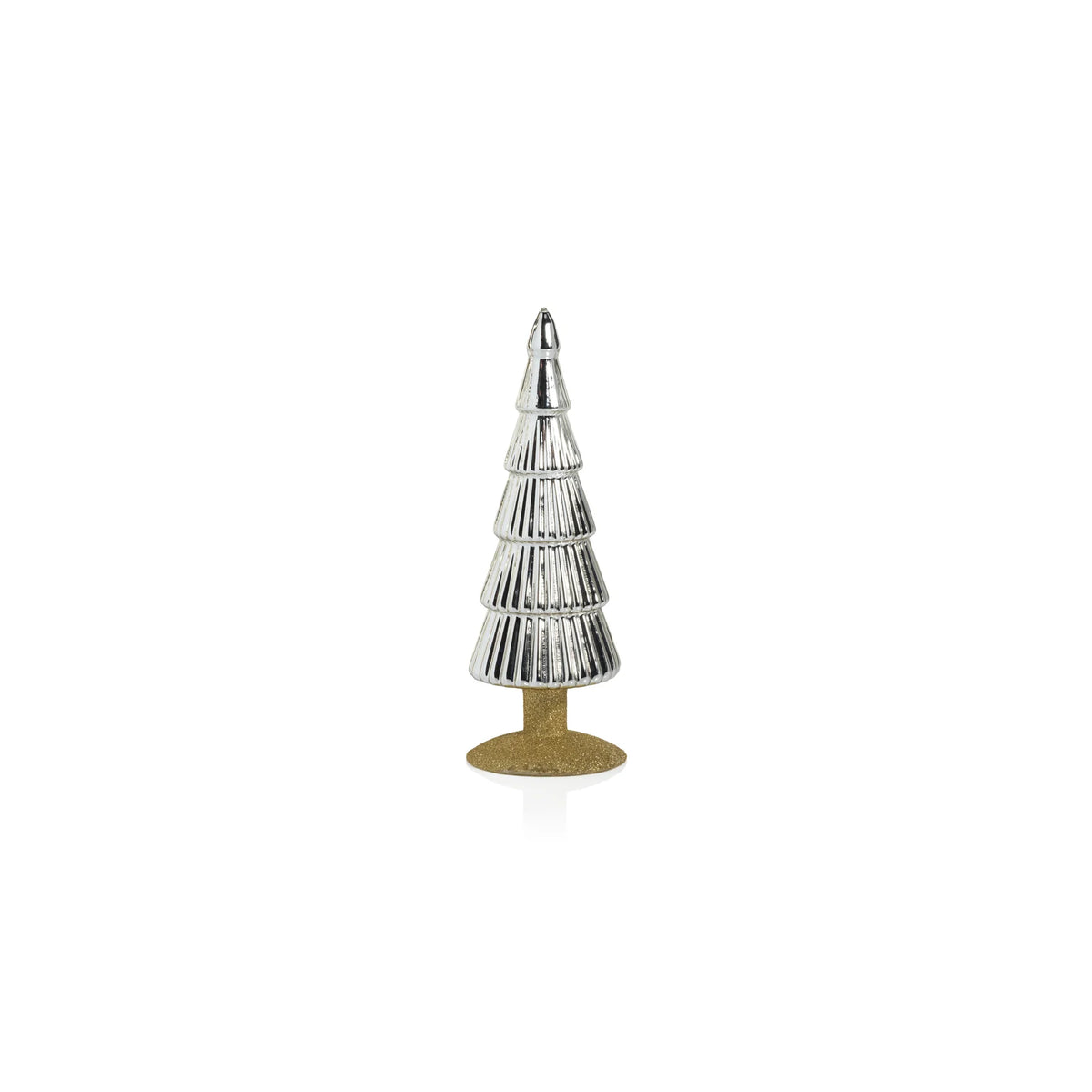 Alpine Glass Tree on Gold Glitter Base