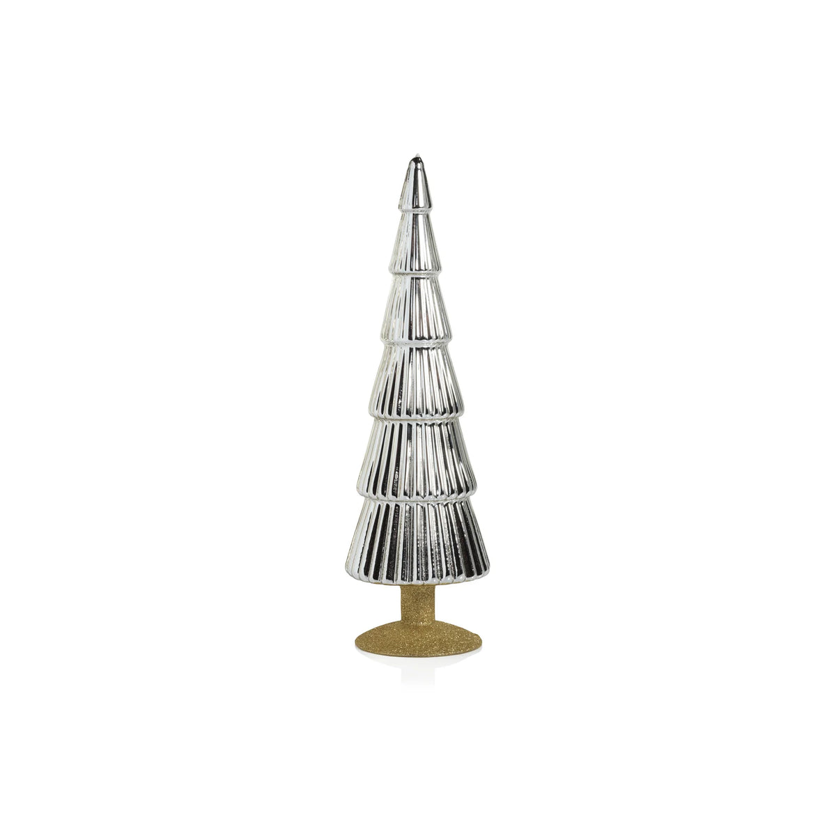 Alpine Glass Tree on Gold Glitter Base