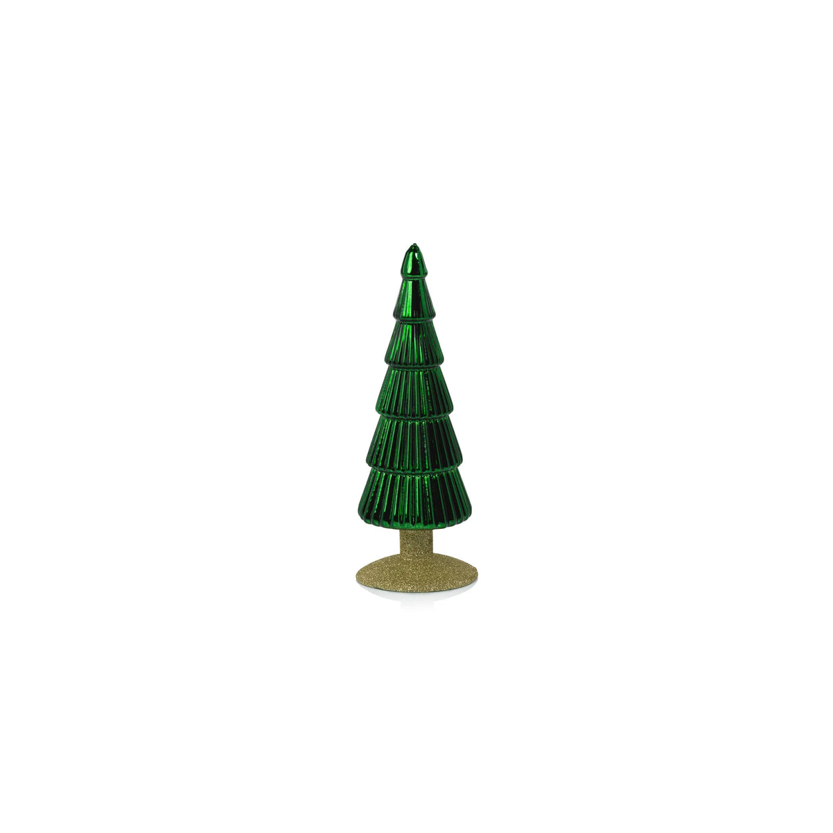 Alpine Glass Tree on Gold Glitter Base