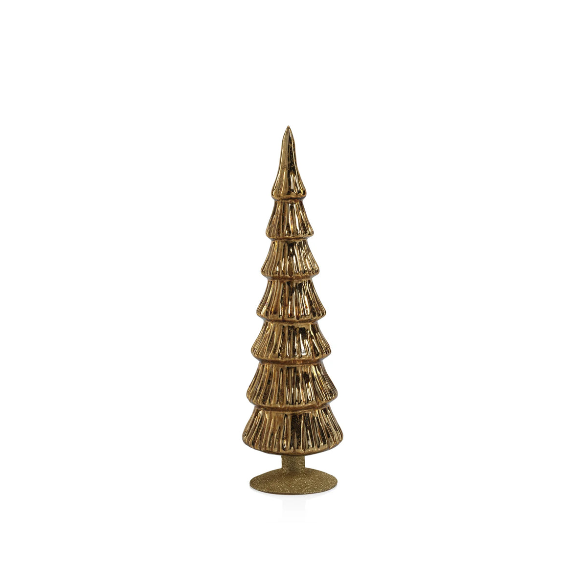 Miramonti Glass Tree on Gold Glitter Base