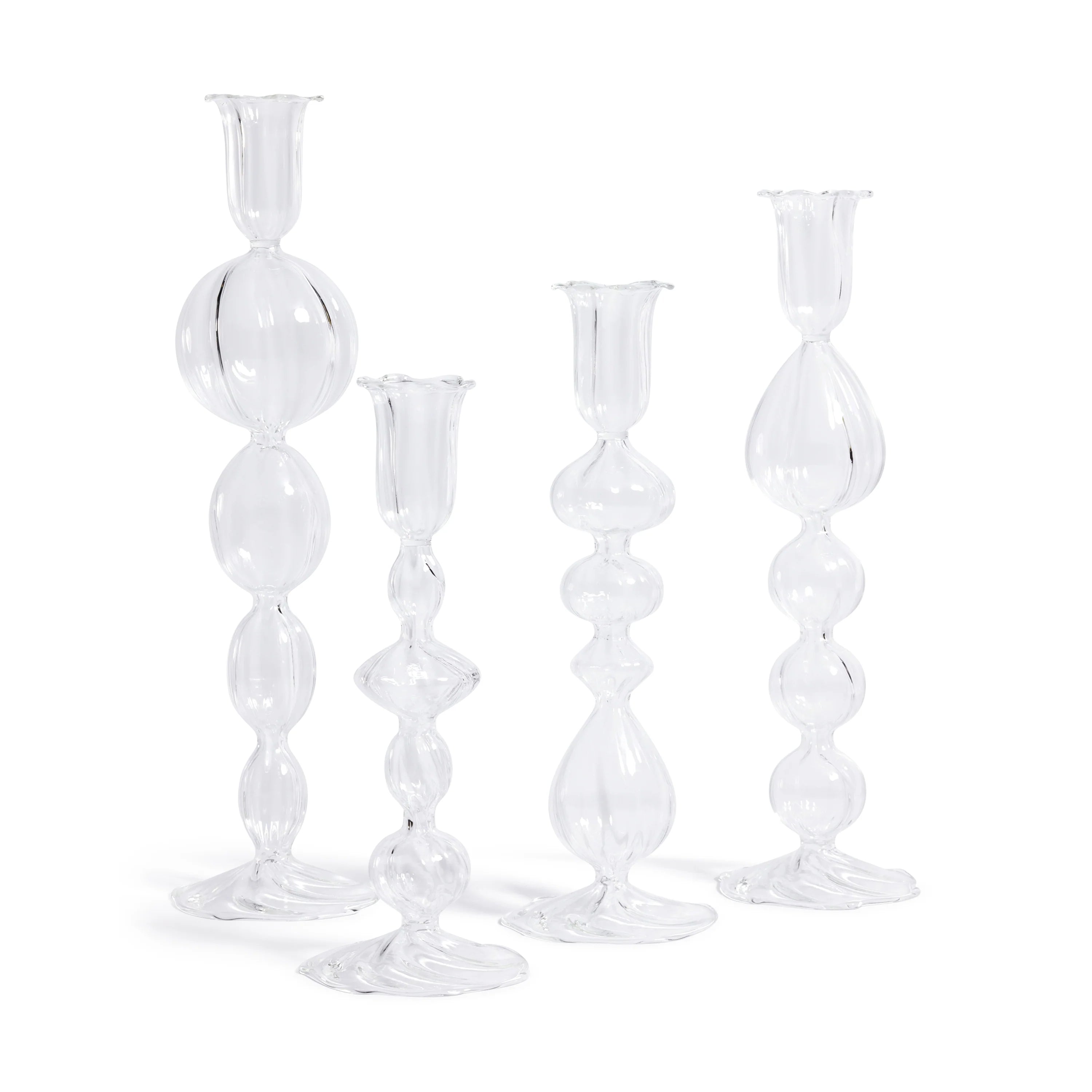 Marais Blown Glass Taper Candle Holder