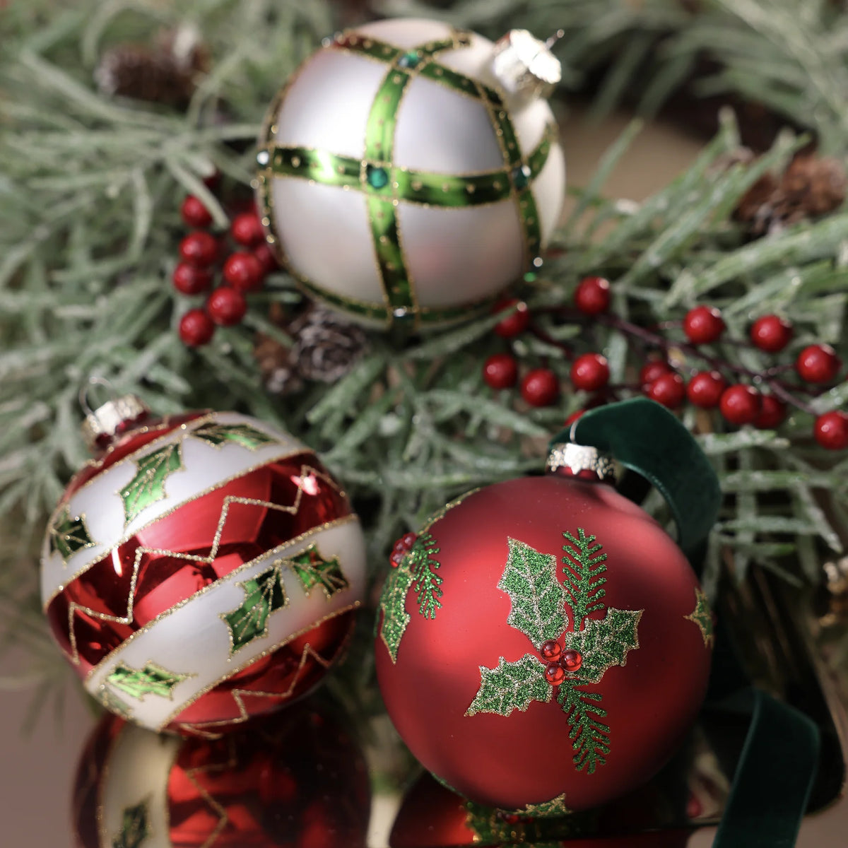 Holiday Glass Ornament