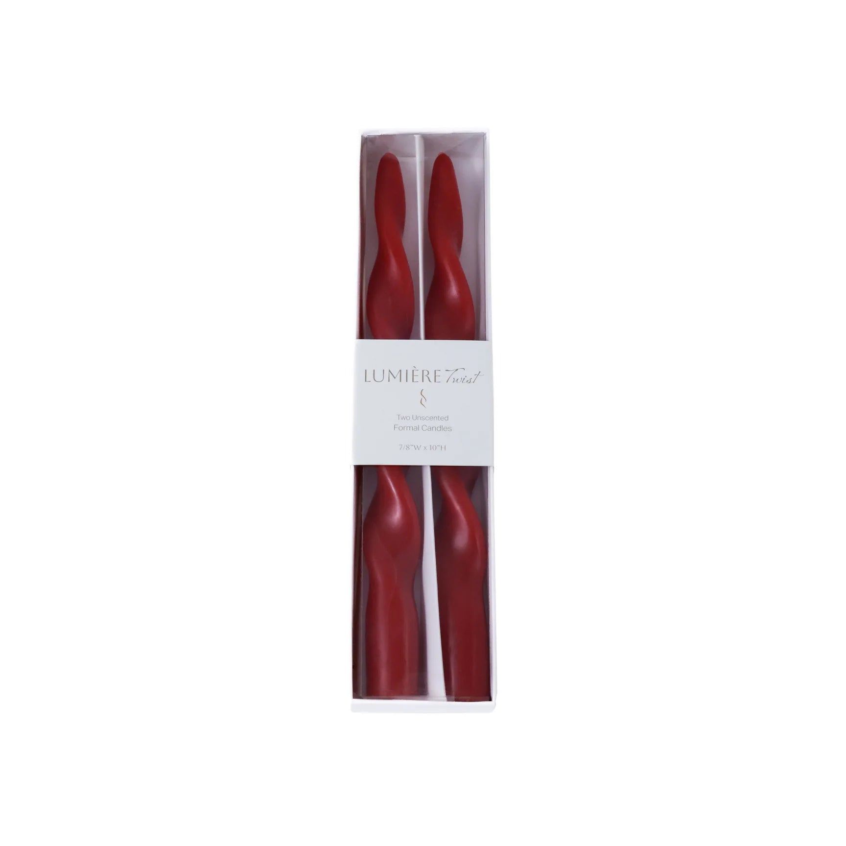 Lumière Twist Formal Candles | Set of 2
