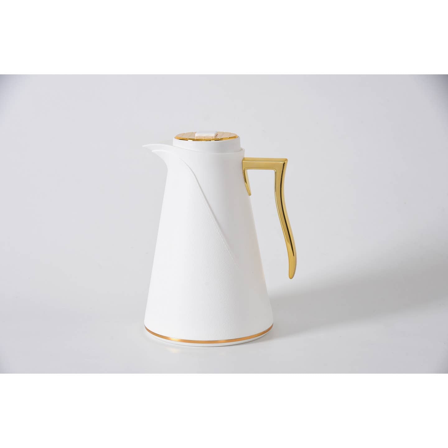 Textured Thermal Carafe - White and Gold