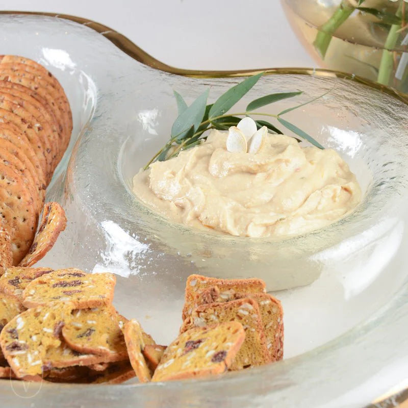 Roman Antique Chip and Dip Bowl