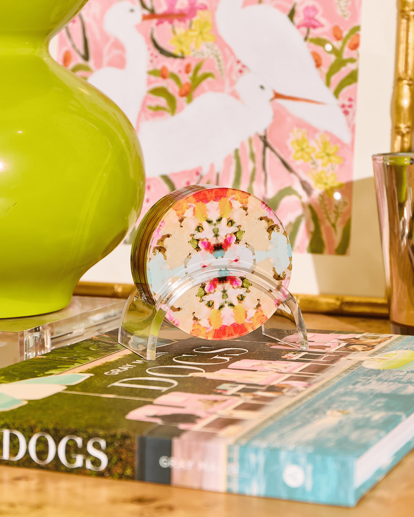 Amber Fresco Coaster Boxed Set of 4