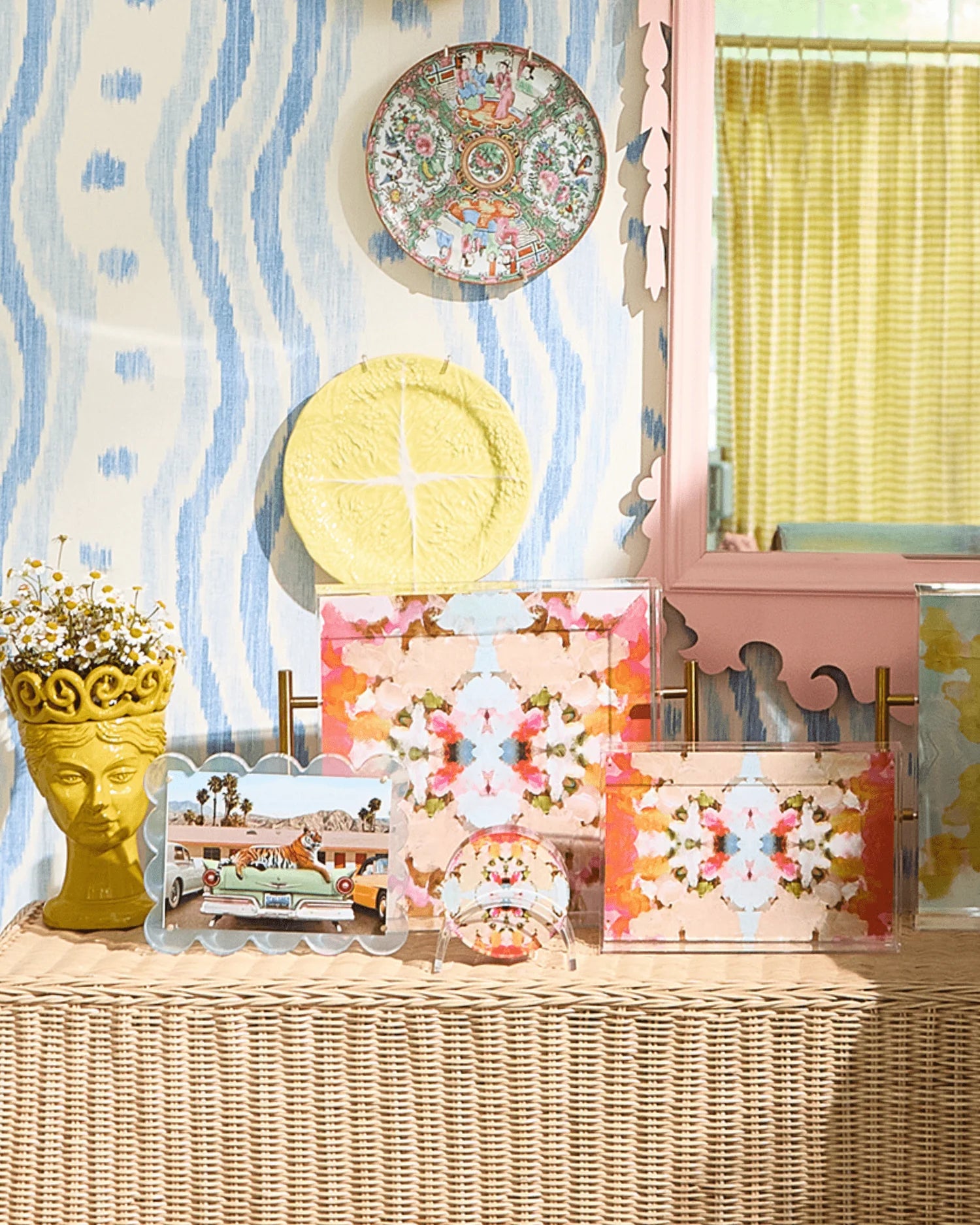 Amber Fresco Large Tray