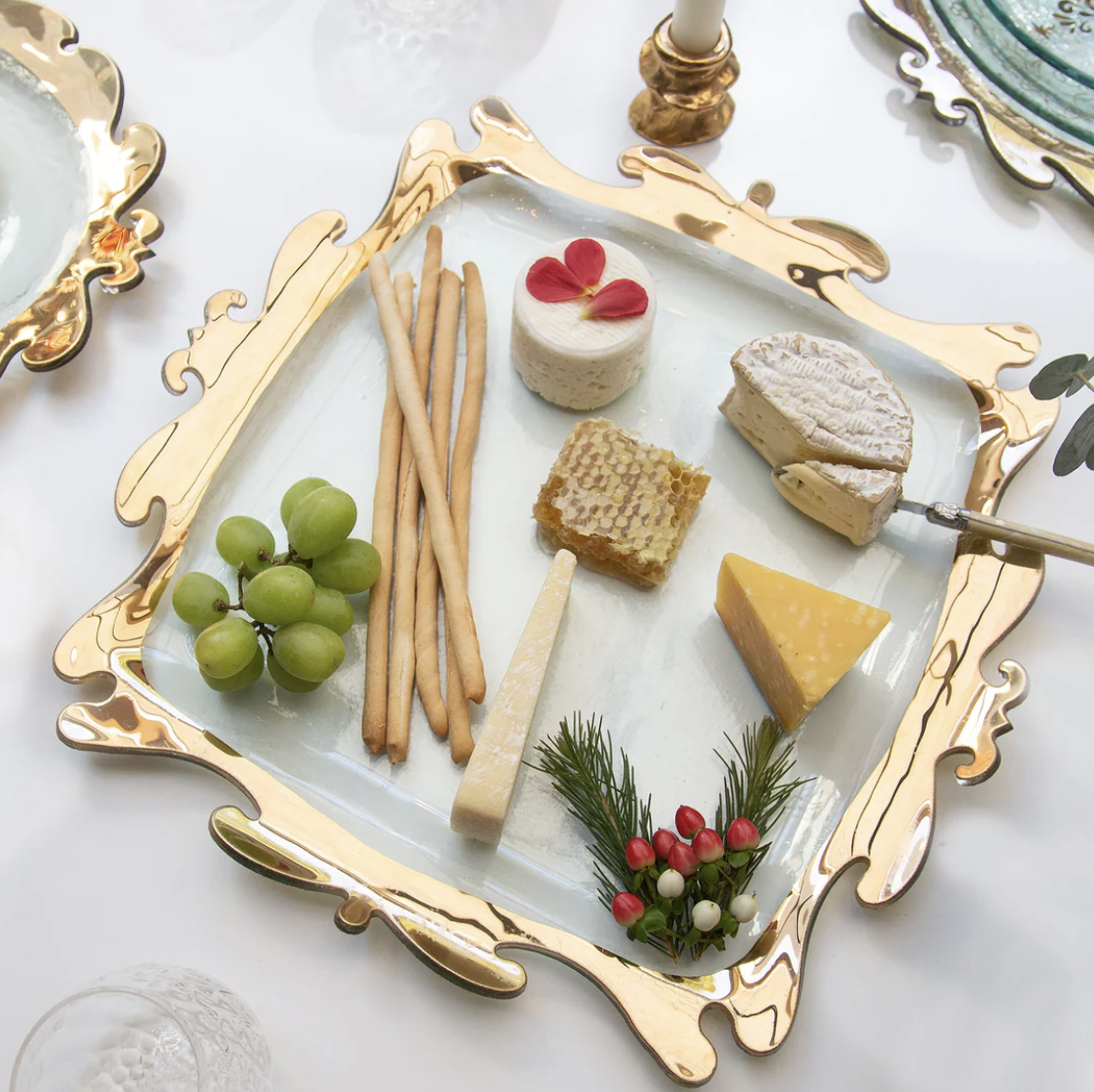Rocco Square Platter - Gold