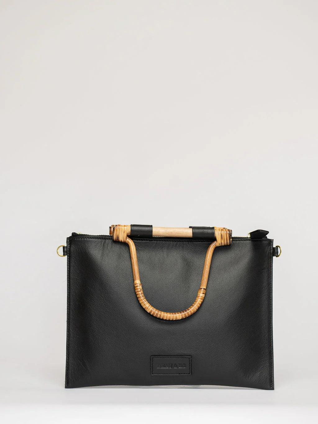 The Bamboo Clutch + Crossbody | Black