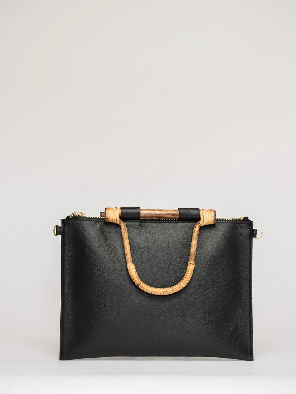 The Bamboo Clutch + Crossbody | Black