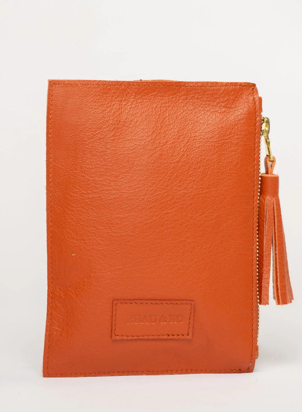 The Bamboo Ring Wristlet | Orange + Bamboo