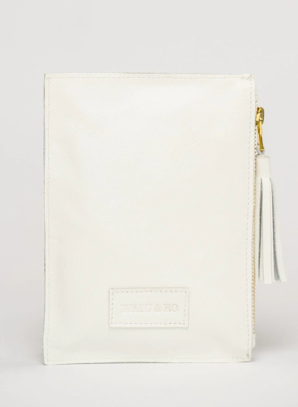 The Bamboo Ring Wristlet | White