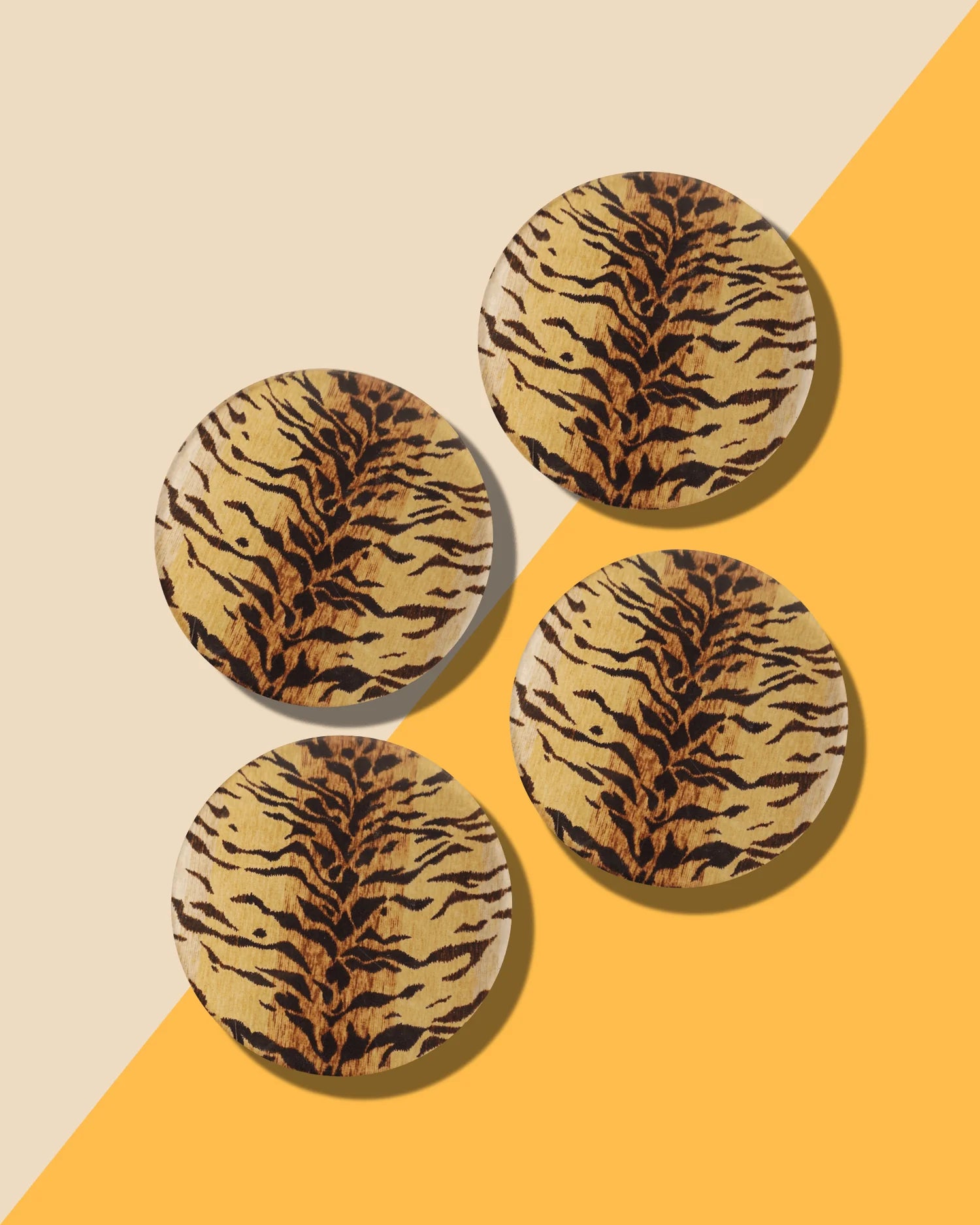 Bengal Print Coaster Boxed Set of 4