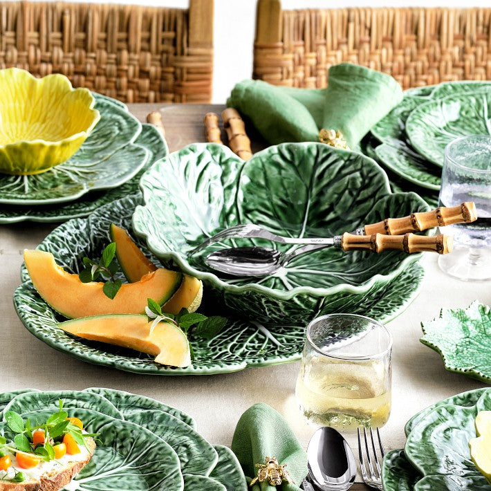 Green Small Oval Cabbage Platter