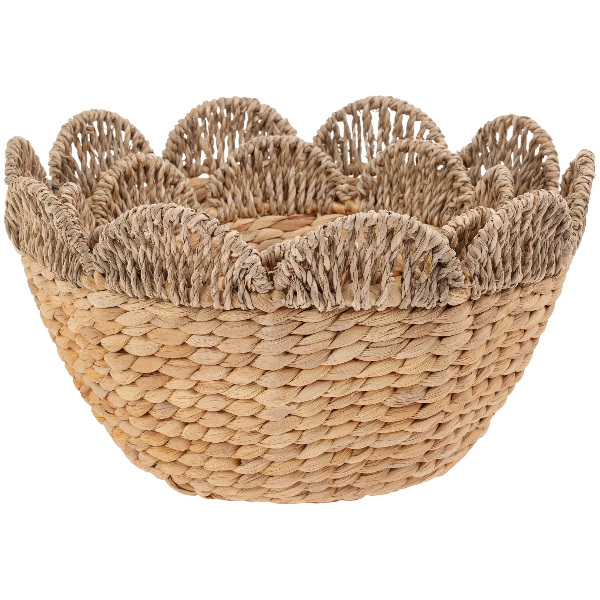 Scalloped Seagrass Bowl