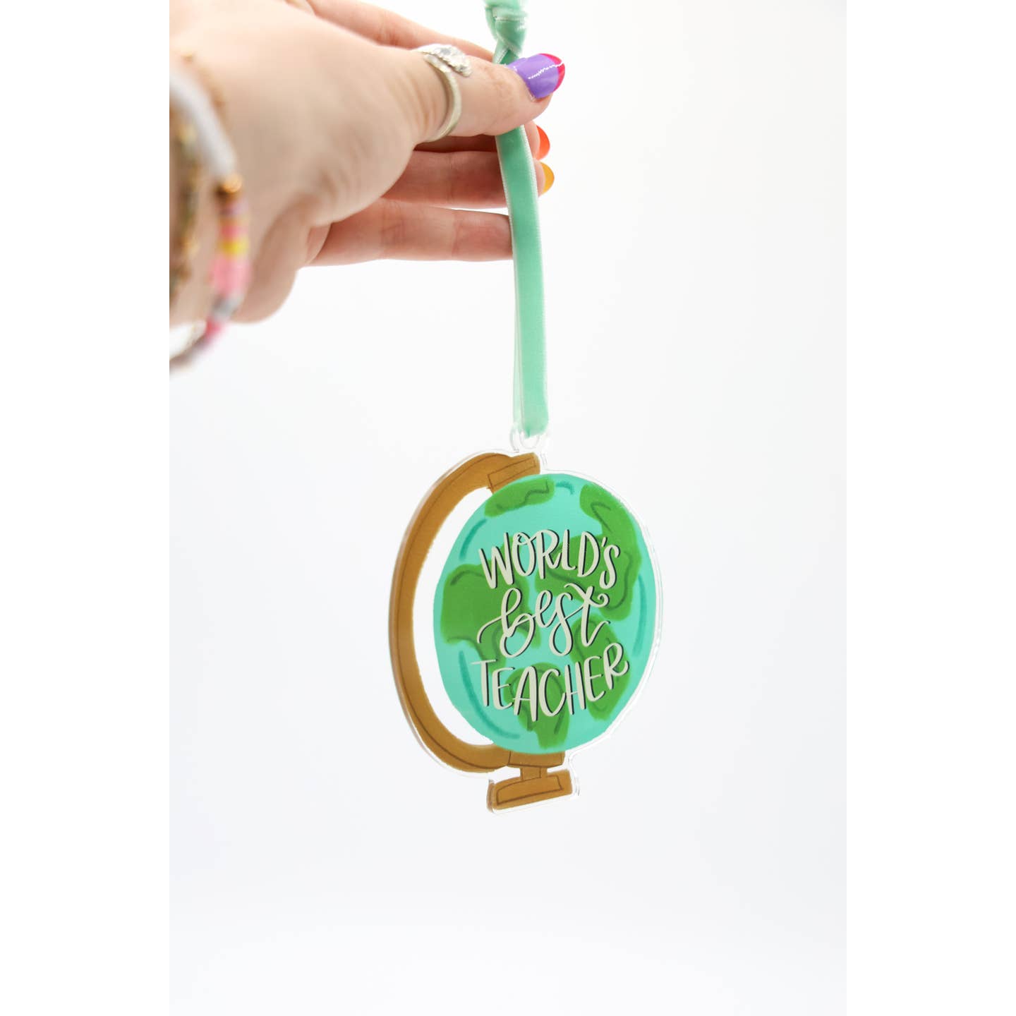 World's Best Teacher Acrylic Ornament