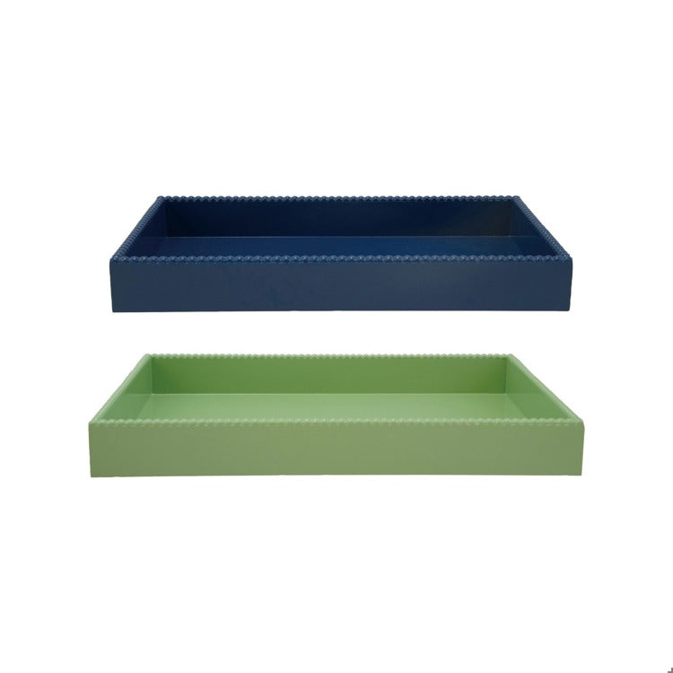 Green Hobnail Tray