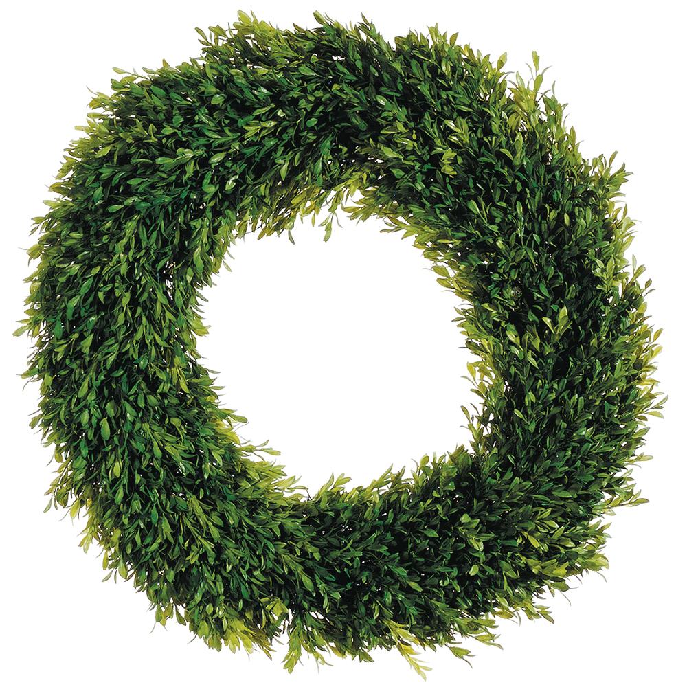 Tea Leaf Wreath Green