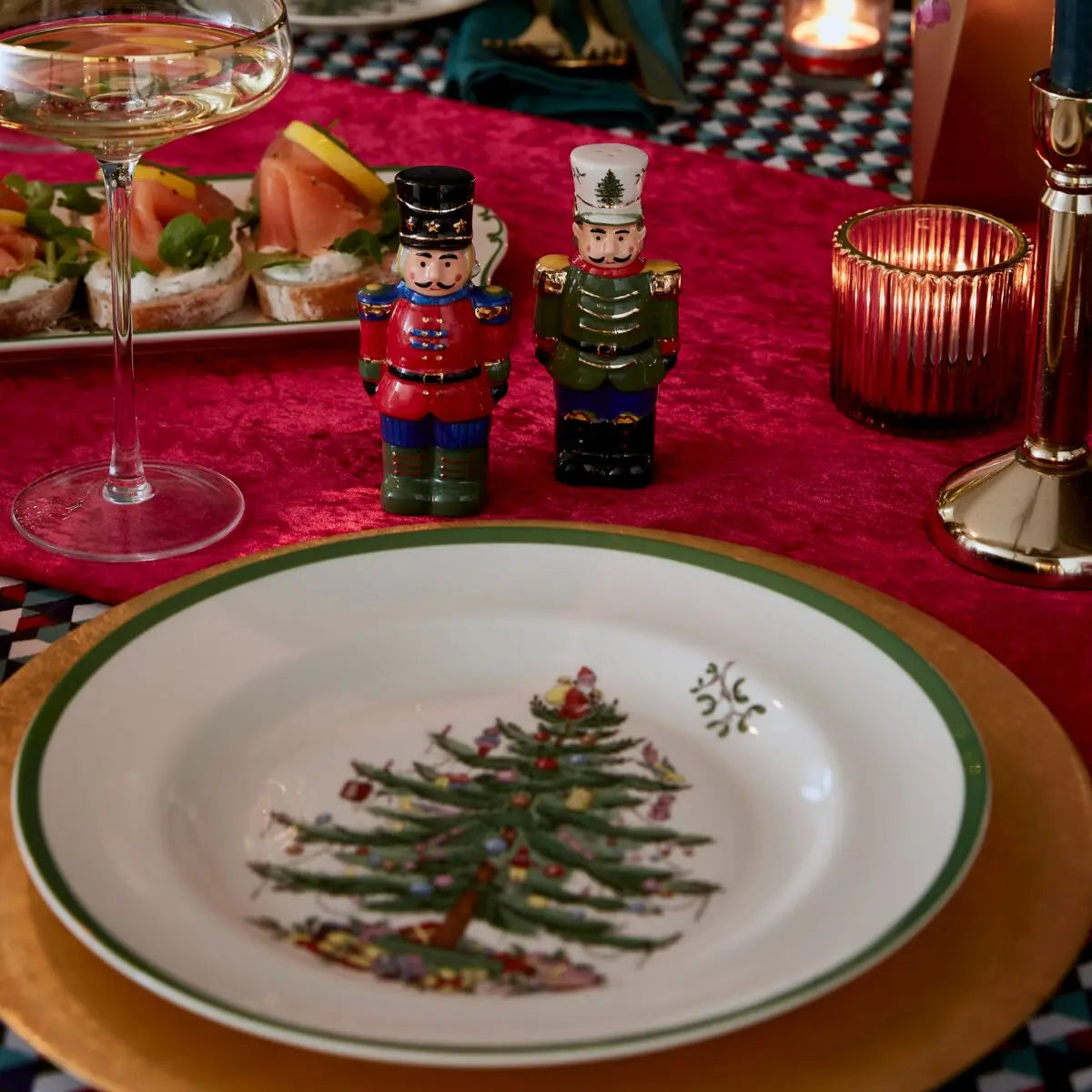 Christmas Tree Nutcracker Salt & Pepper Shakers