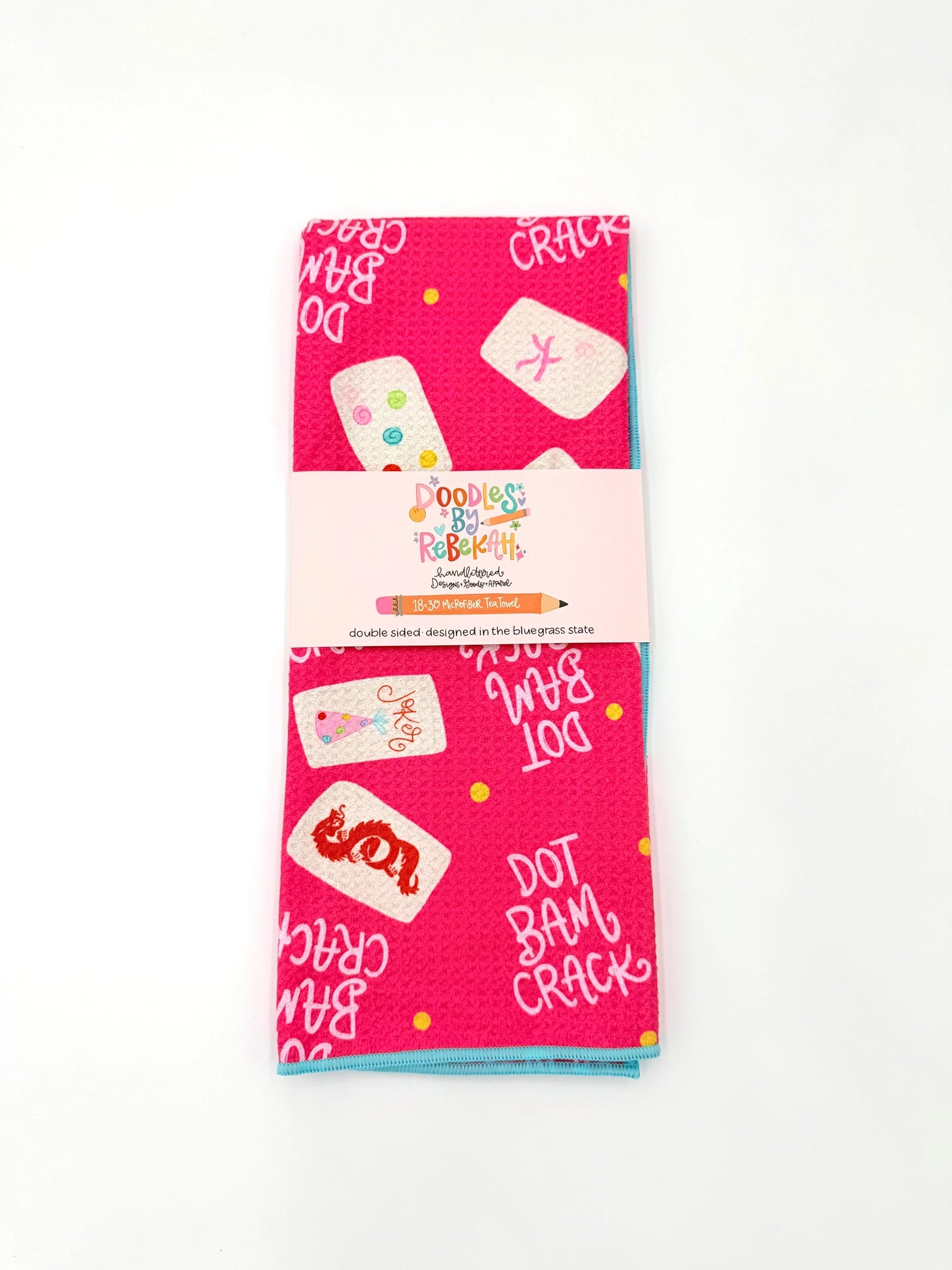 Mahjong Microfiber Tea Towel